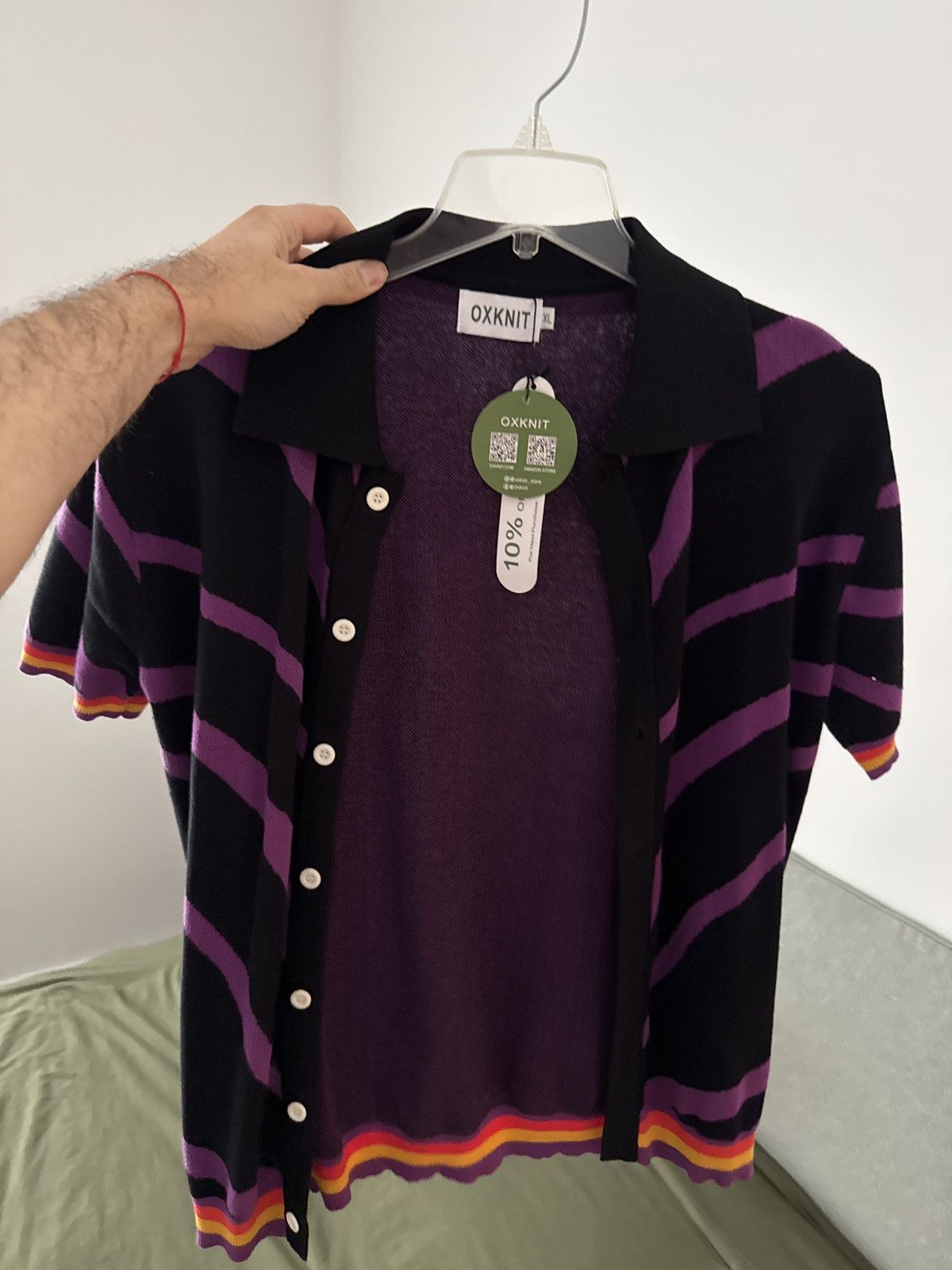 Other Oxknit Button up shirt zebra print size XL bnwt Size US XL / EU 56 / 4 - 1 Thumbnail