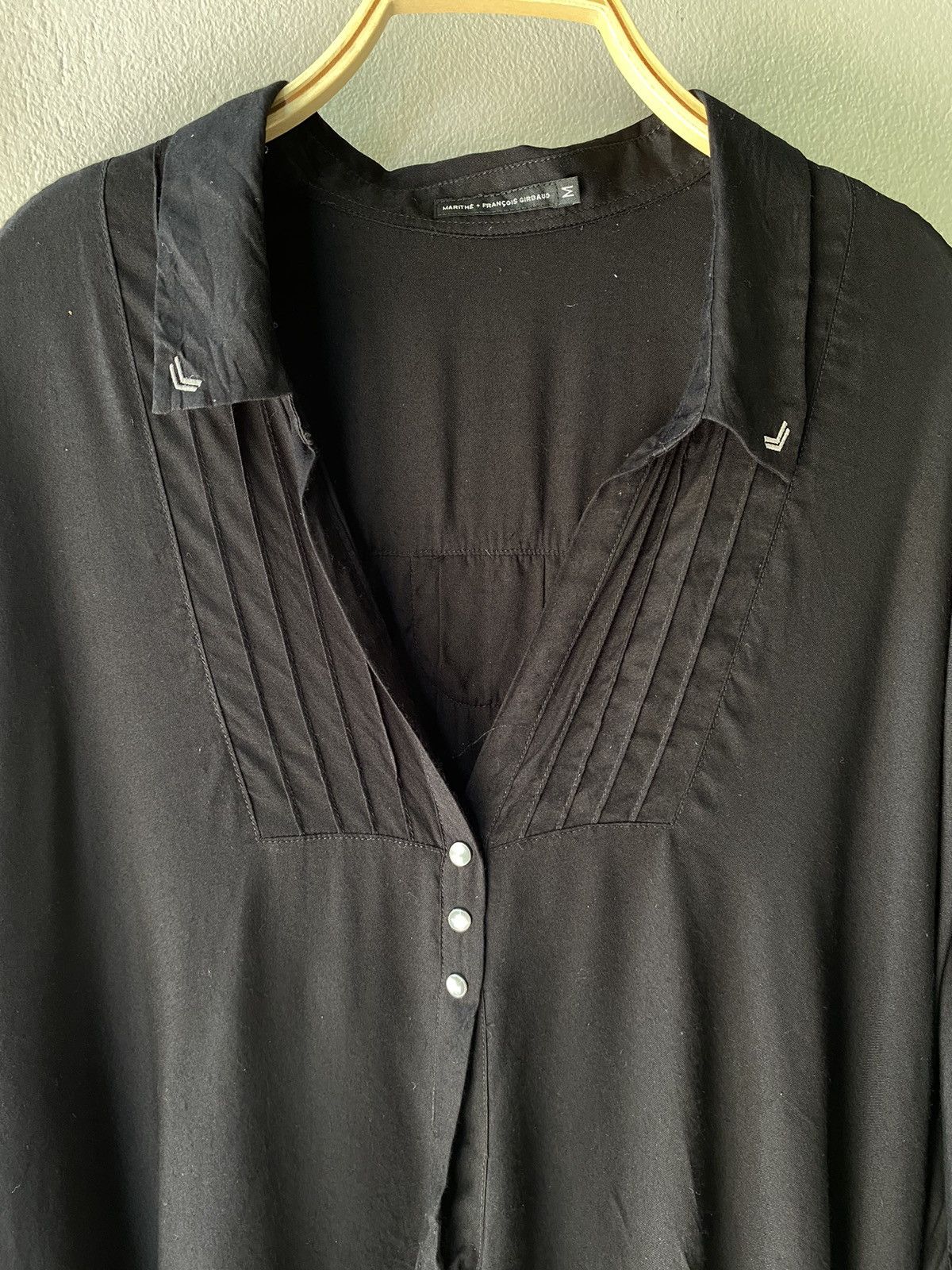 Marithe + Francois Girbaud MARITHE+ FRANÇOIS GIRBAUD Black Blouse Size M / US 6-8 / IT 42-44 - 21 Thumbnail