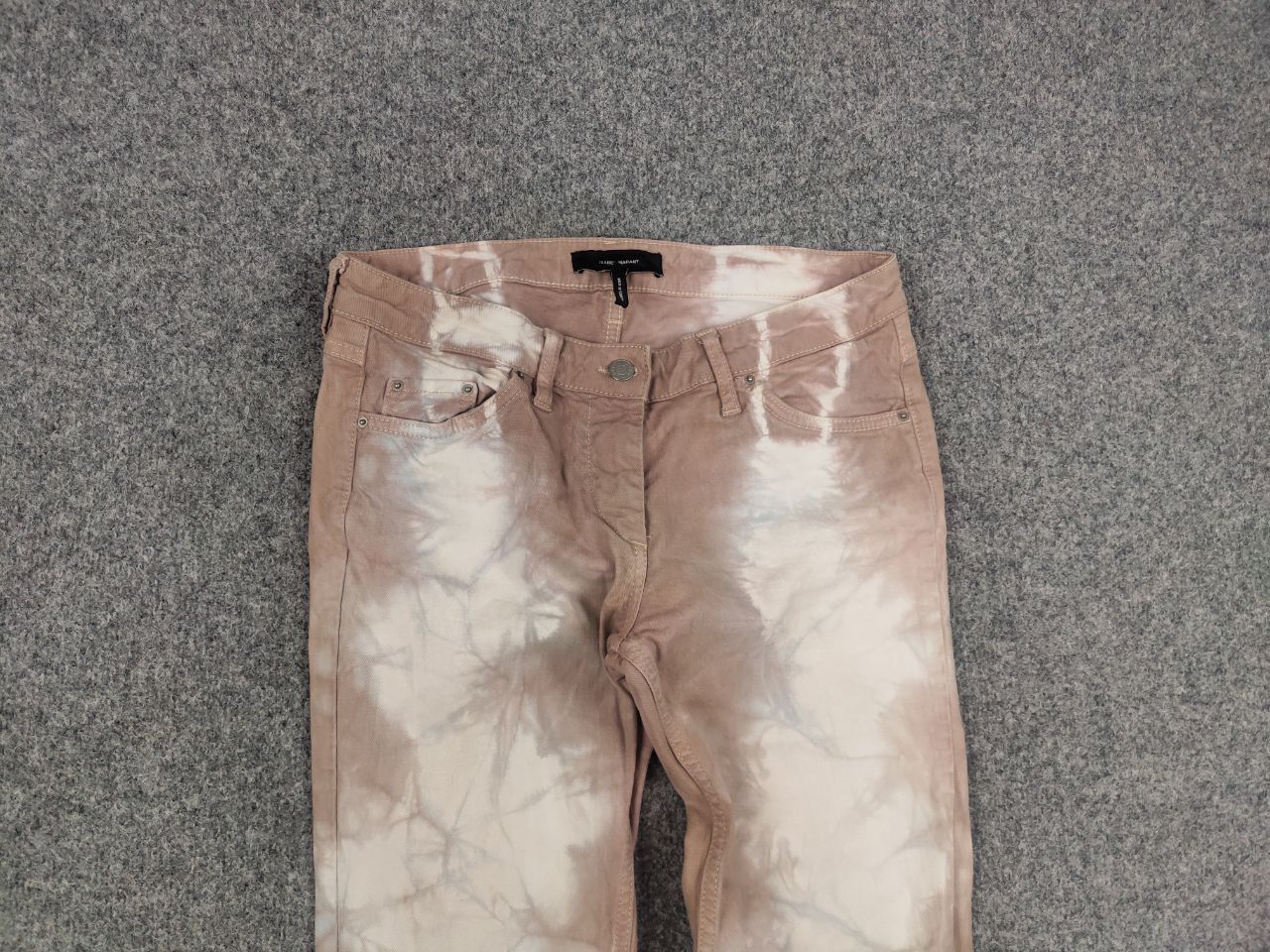 Isabel Marant Isabel Marant Stretch Jeans Pale Pink Cotton Denim Tie Dye Size 42" / US 20 - 4 Thumbnail