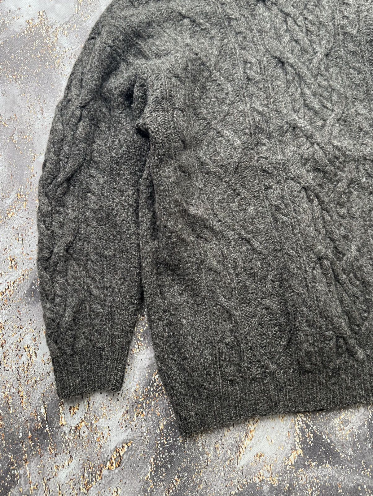 L.O.G.G. × Vintage L.O.G.G. Vintage Cable Knit Wool Sweater Size US M / EU 48-50 / 2 - 2 Thumbnail