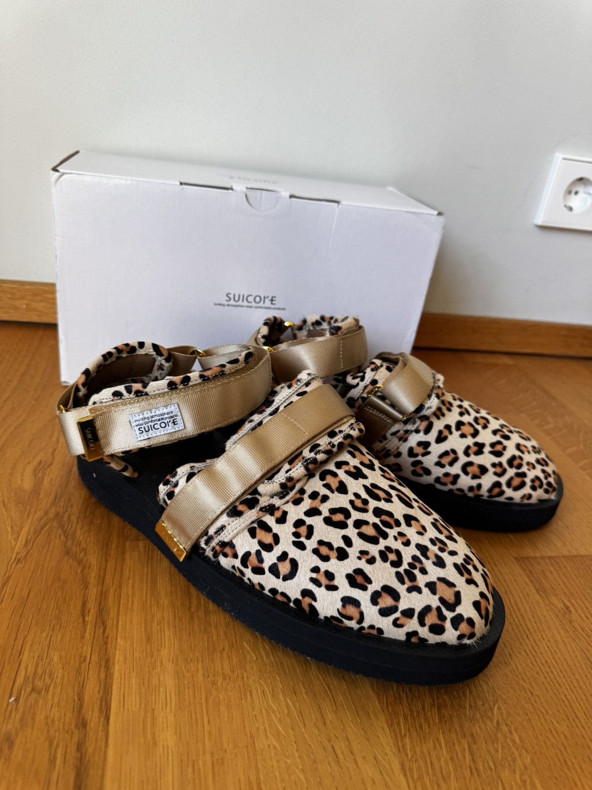 Suicoke NOTS VHL Leopard Print Leather Sandals Size US 11 / EU 44 - 1 Thumbnail