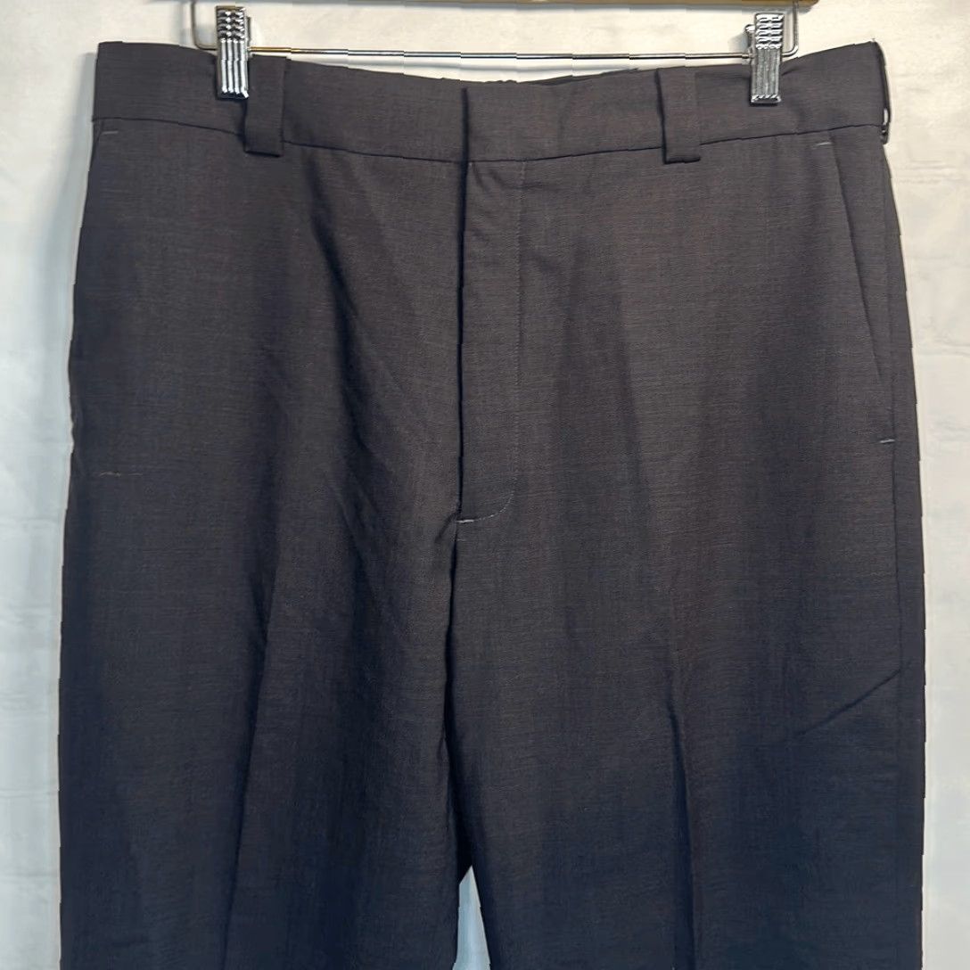 Vintage **Tiger Woods Tan Dress Pants Size 35 Inseam 30 Flat Front Wool** User: Tiger Woods Tan Dress Pants Size 35 Inseam 30 Flat Front Wool Size US 35 - 2 Thumbnail