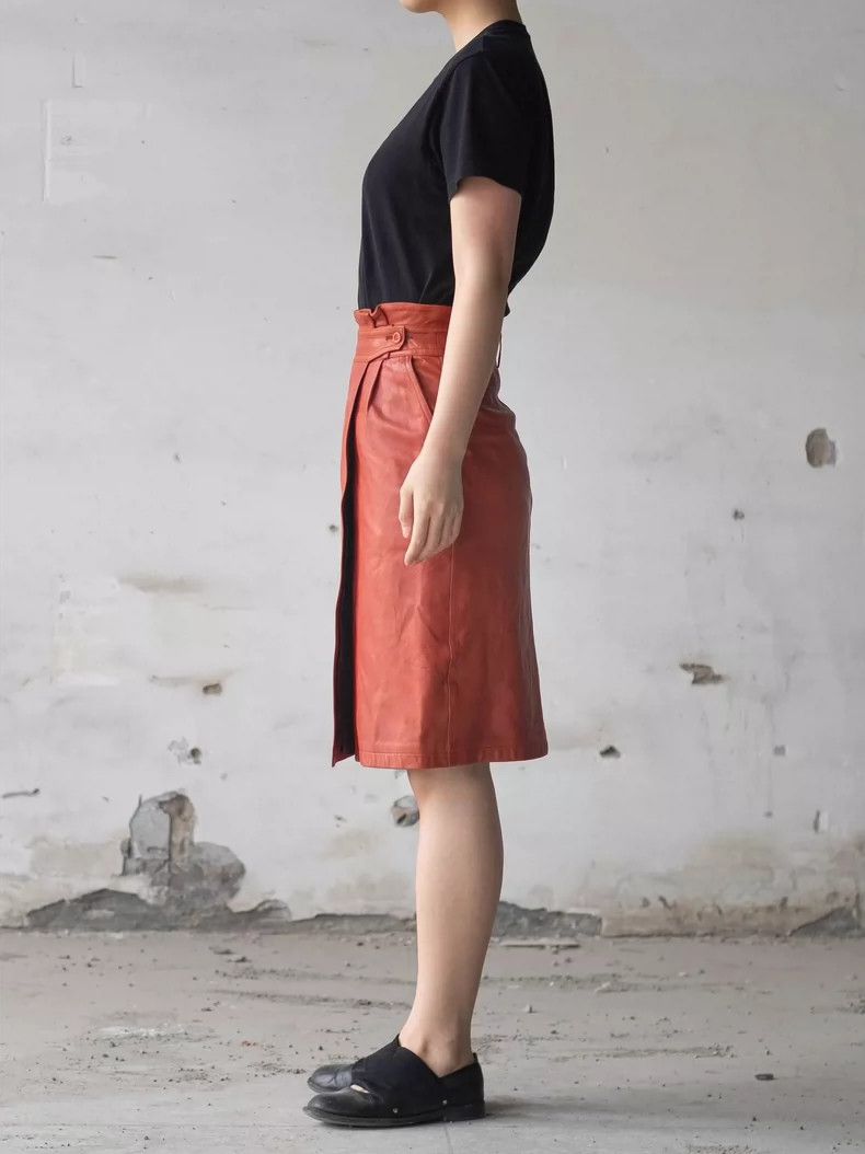 Kenzo KENZO A red one-piece skirt Size 27" / US 4 / IT 40 - 3 Thumbnail