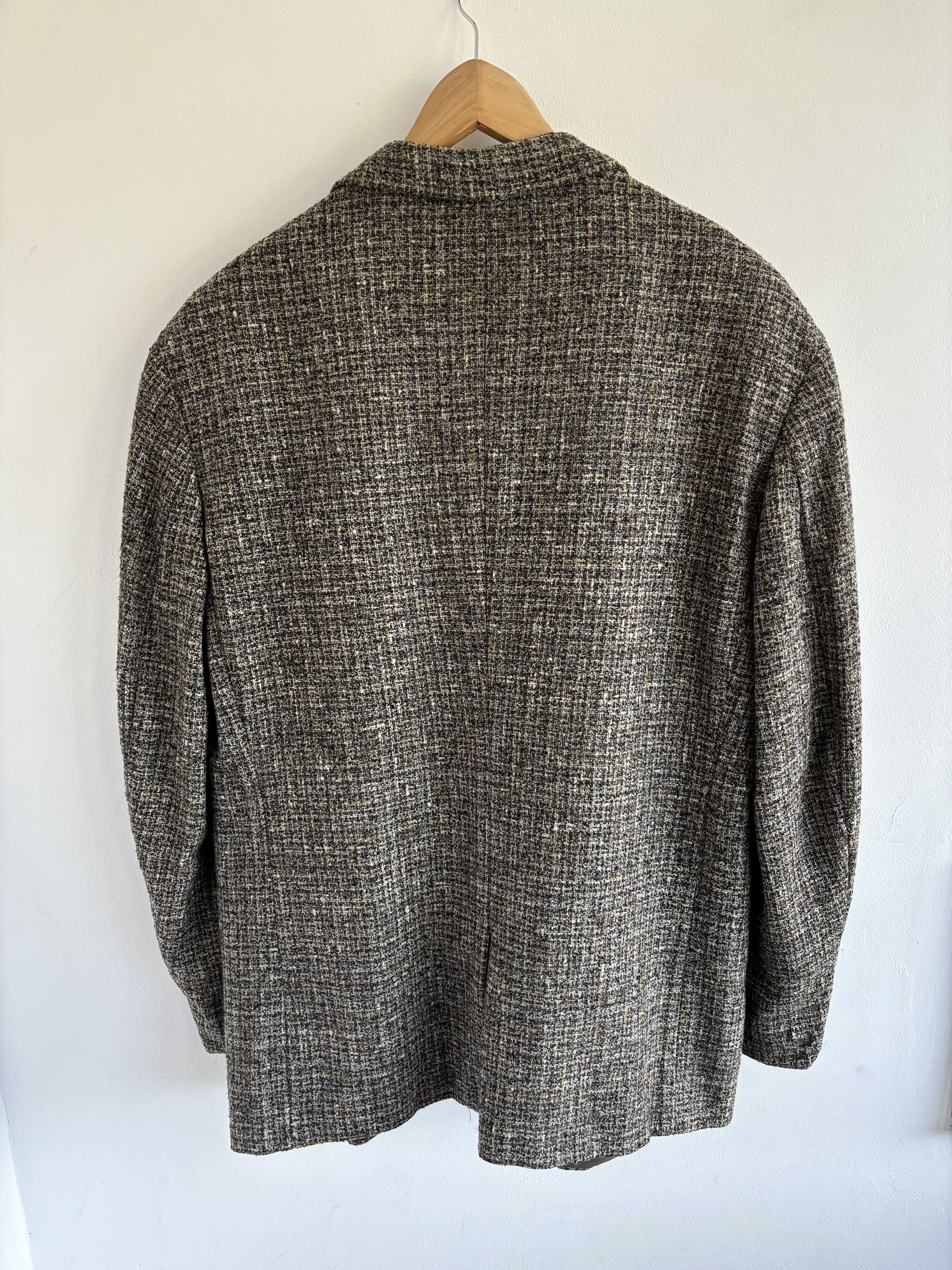 Vintage Vintage Tweed Grey Blazer Size 44R - 10 Thumbnail