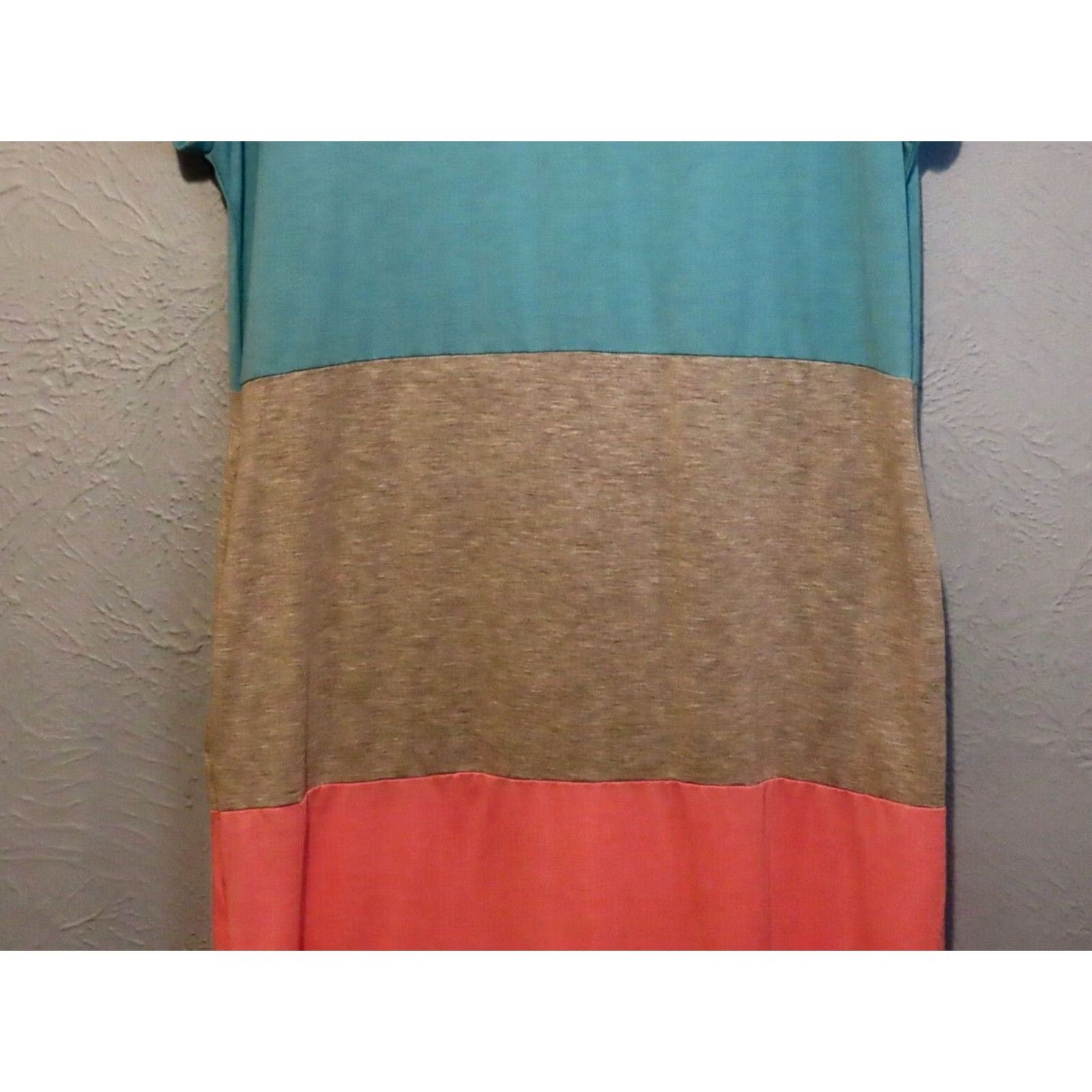 Pinko Simply Southern Maxi Dress Women M Medium Green Gray Pink Striped Short Sleeve Polyester Long Dress Size M / US 6-8 / IT 42-44 - 3 Thumbnail