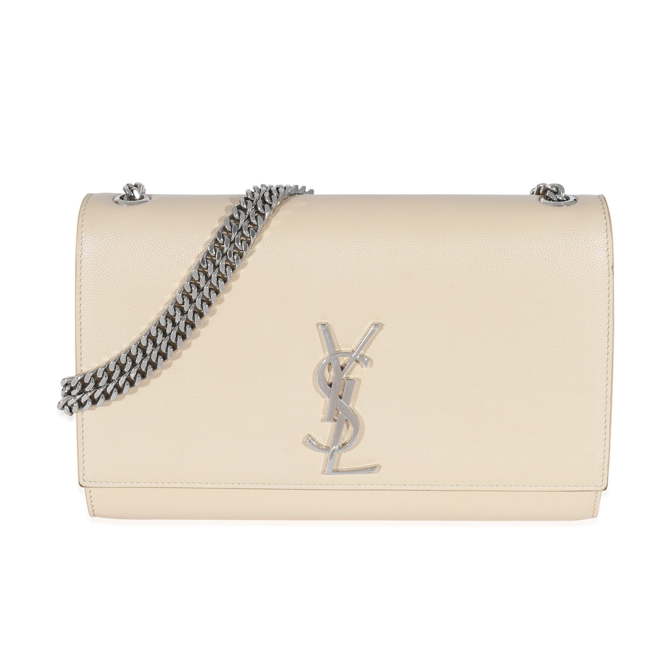 image of YVES Saint Laurent Beige Grain De Poudre Medium Kate, Women's