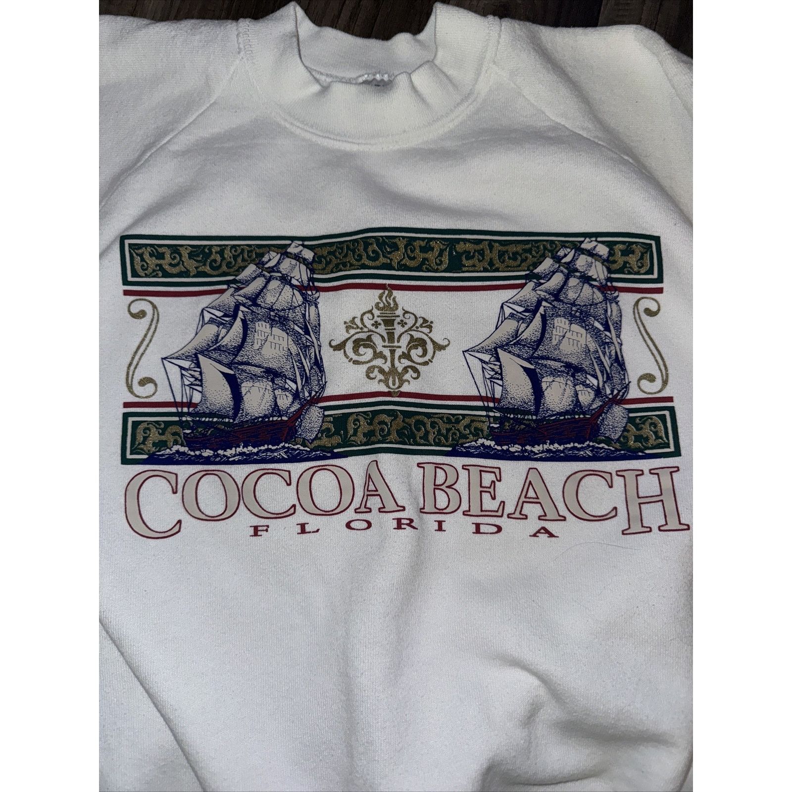 Vintage Fruit Of The Loom USA Crewneck Sweater White XL 23x26 Thick Size US XL / EU 56 / 4 - 2 Thumbnail