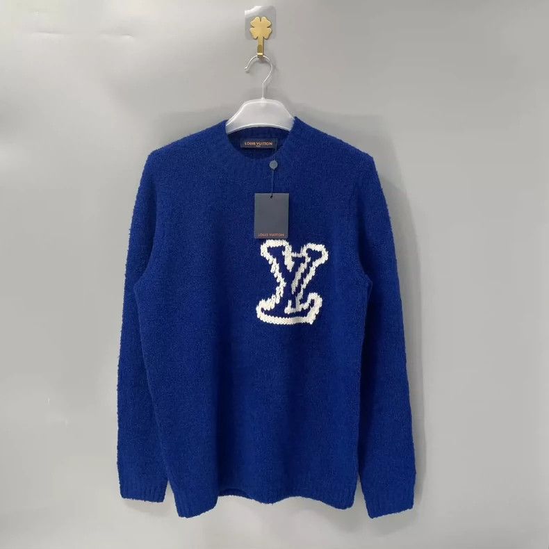 Louis Vuitton Louis Vuitton Blue Teddy Sweater 2501-Nextarrow Size US M / EU 48-50 / 2 - 1 Thumbnail