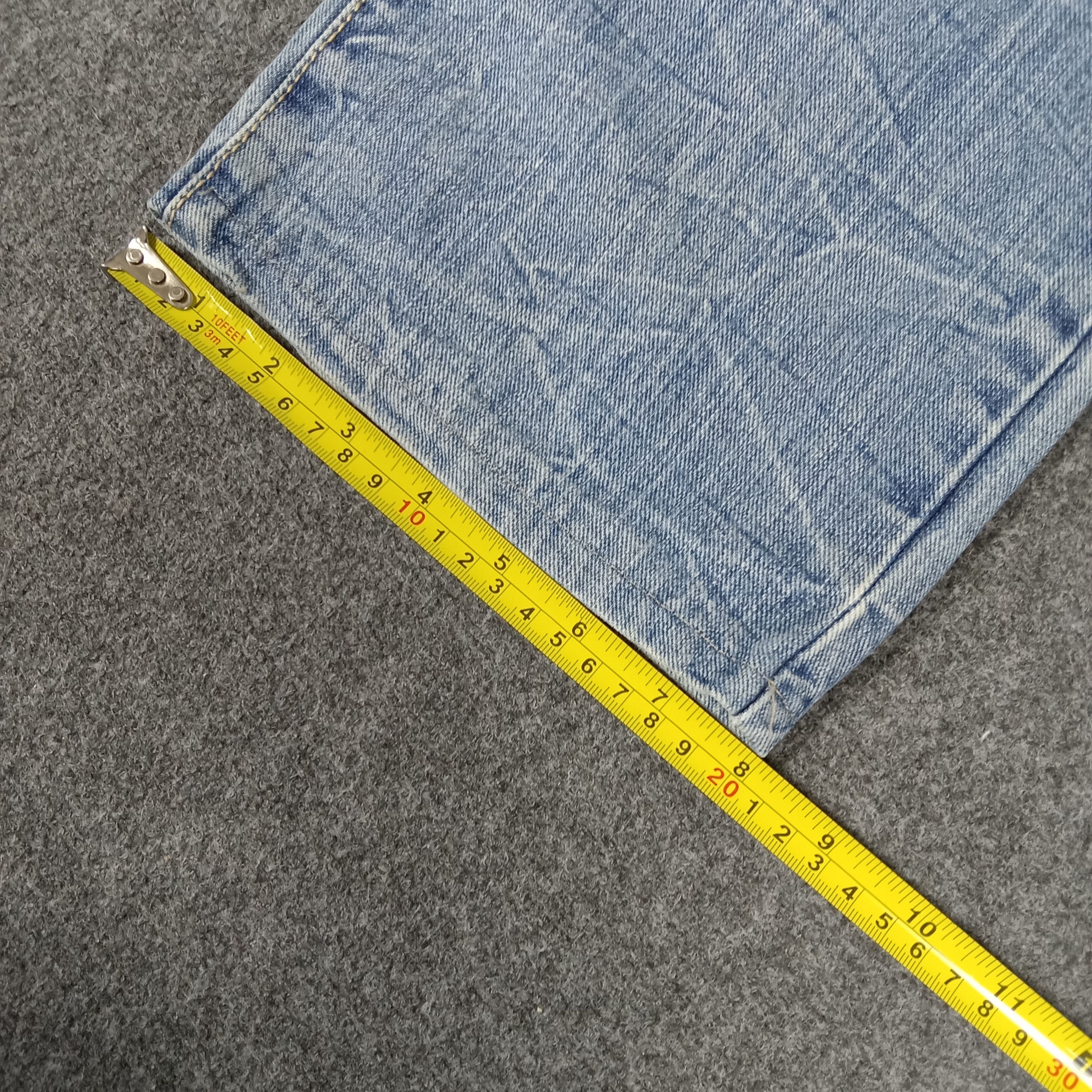 Japanese Brand × Vintage Back & Forth Back Print Punk Style Denim Jeans Size US 31 - 13 Thumbnail
