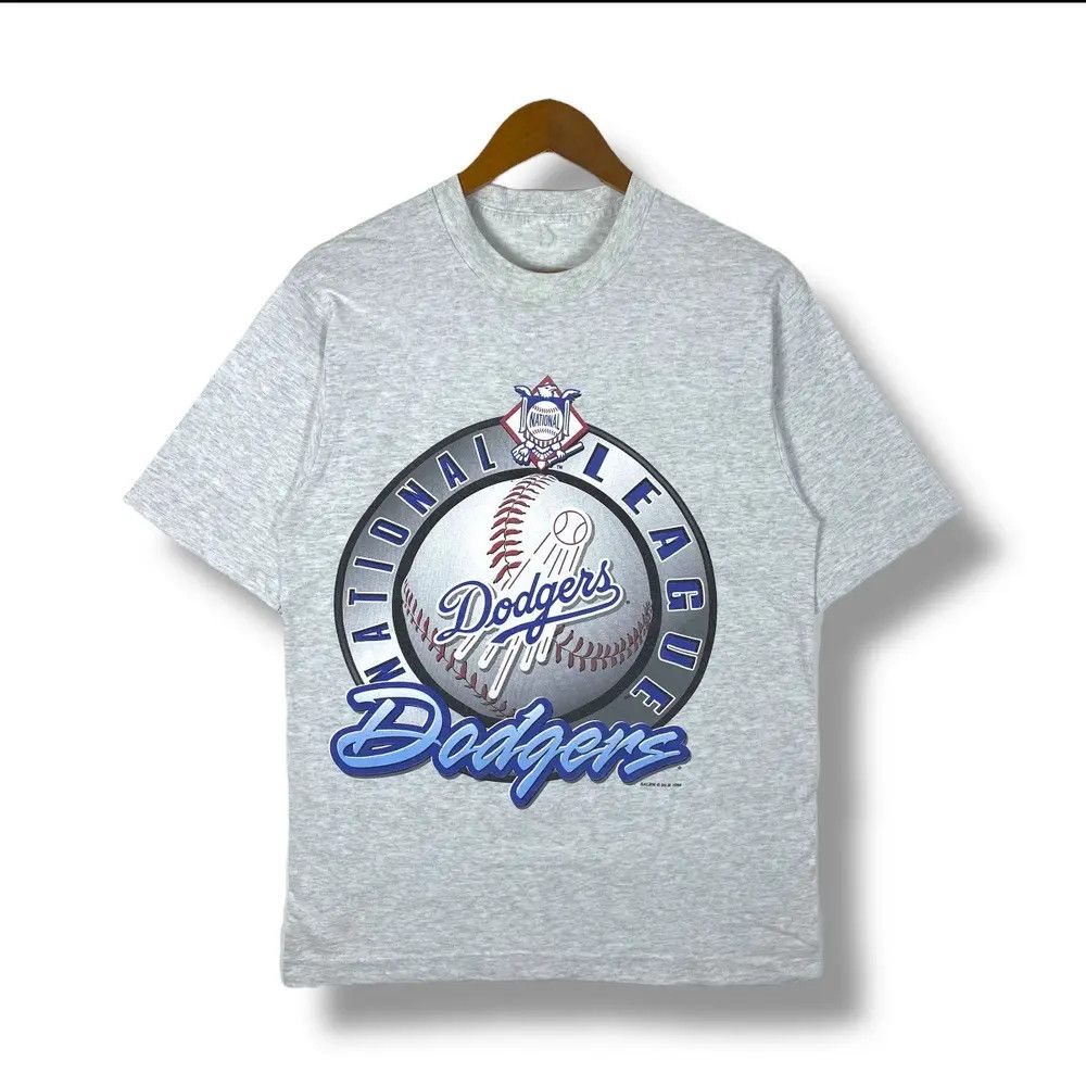 MLB Vintage 90's DODGERS MLB National League Graphic Tee Shirt Size US L / EU 52-54 / 3 - 1 Thumbnail