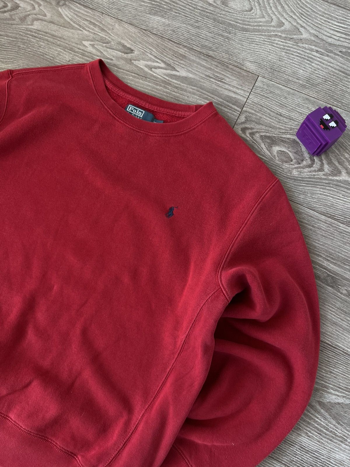 Polo Ralph Lauren Vintage Polo Ralph Lauren Red Crew Neck Y2K Drip Sweatshirt Size US XL / EU 56 / 4 - 8 Thumbnail