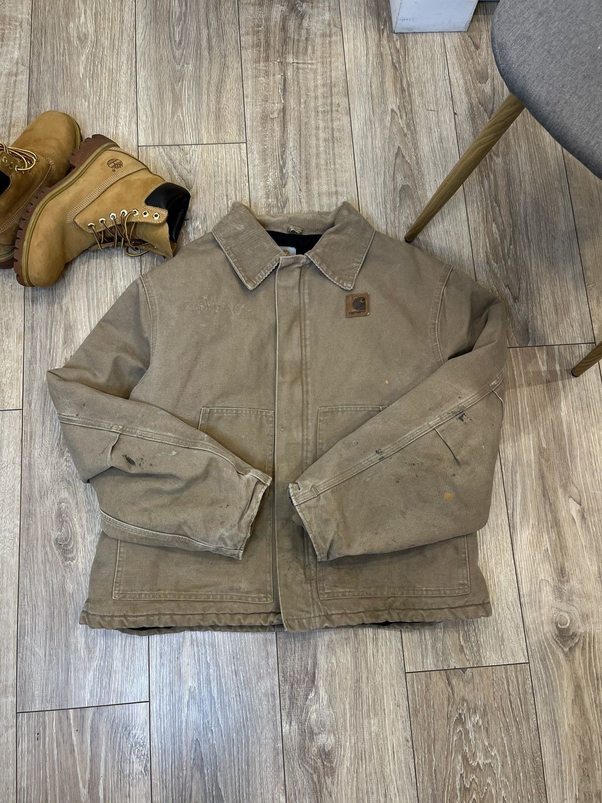 Carhartt 🚧CARHARTT J22SDL VINTAGE FADED WORKWEAR JACKET Size US XL / EU 56 / 4 - 2 Thumbnail