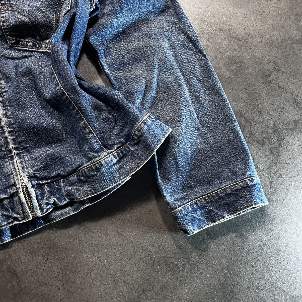 Dolce & Gabbana Archive 2000s Dolce Gabbana D&G Denim Biker Zip Jacket Size US S / EU 44-46 / 1 - 5 Thumbnail
