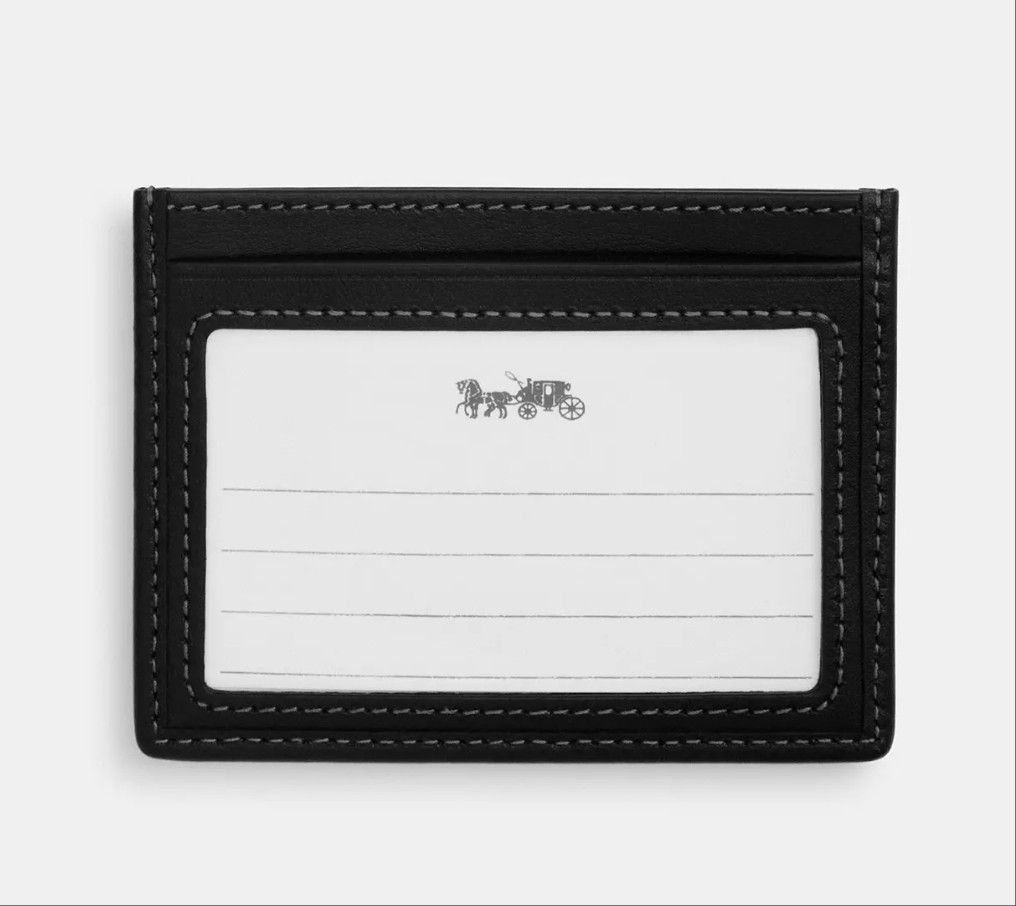 Coach NWT Coach Slim Id Card Case CCO34 Charcoal/Gold Size ONE SIZE - 7 Thumbnail