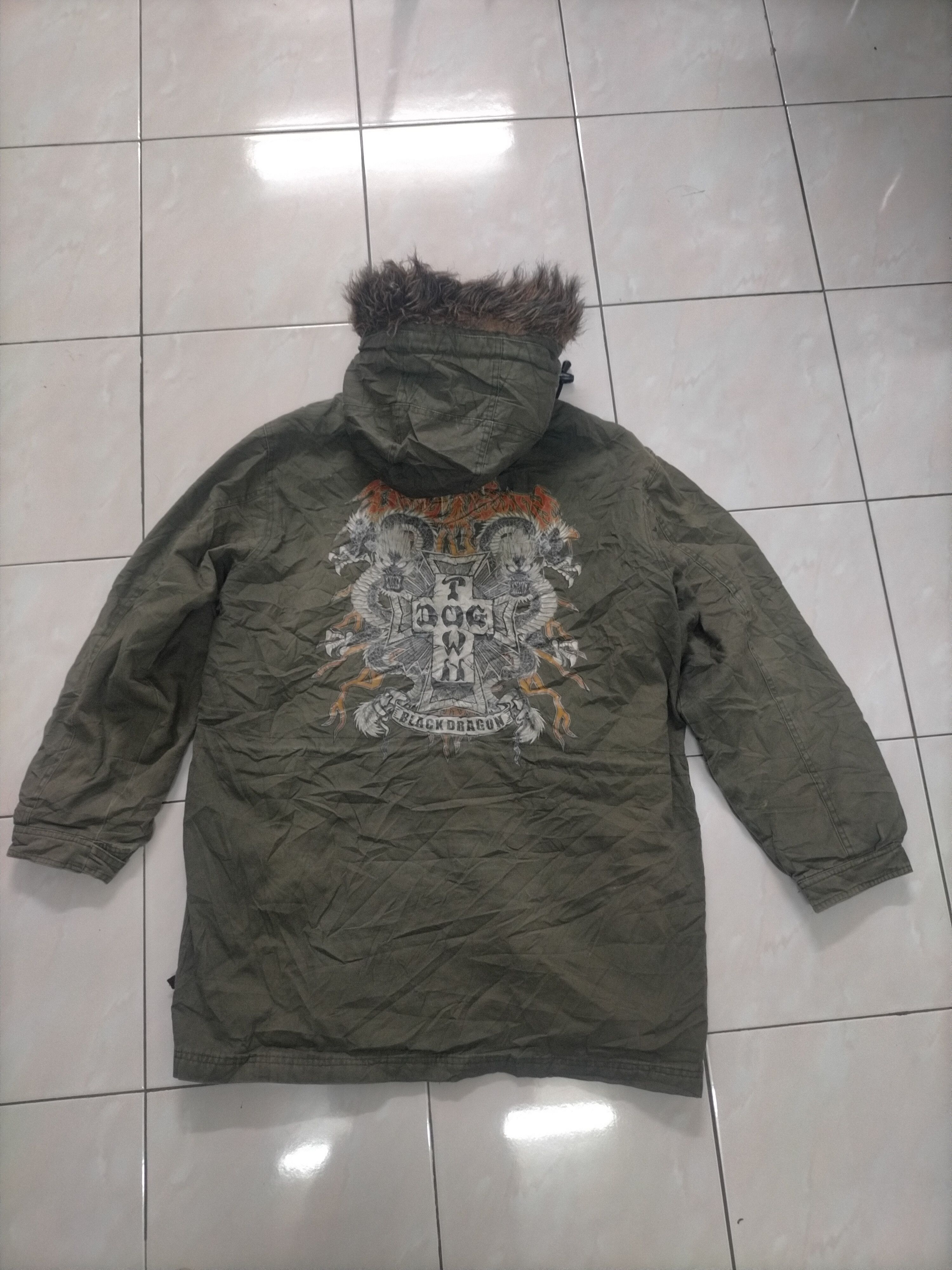 Dogtown × Ecko Unltd. × JNCO Vintage Rare Dogtown Military Parka Fur Jacket Size US L / EU 52-54 / 3 - 2 Thumbnail