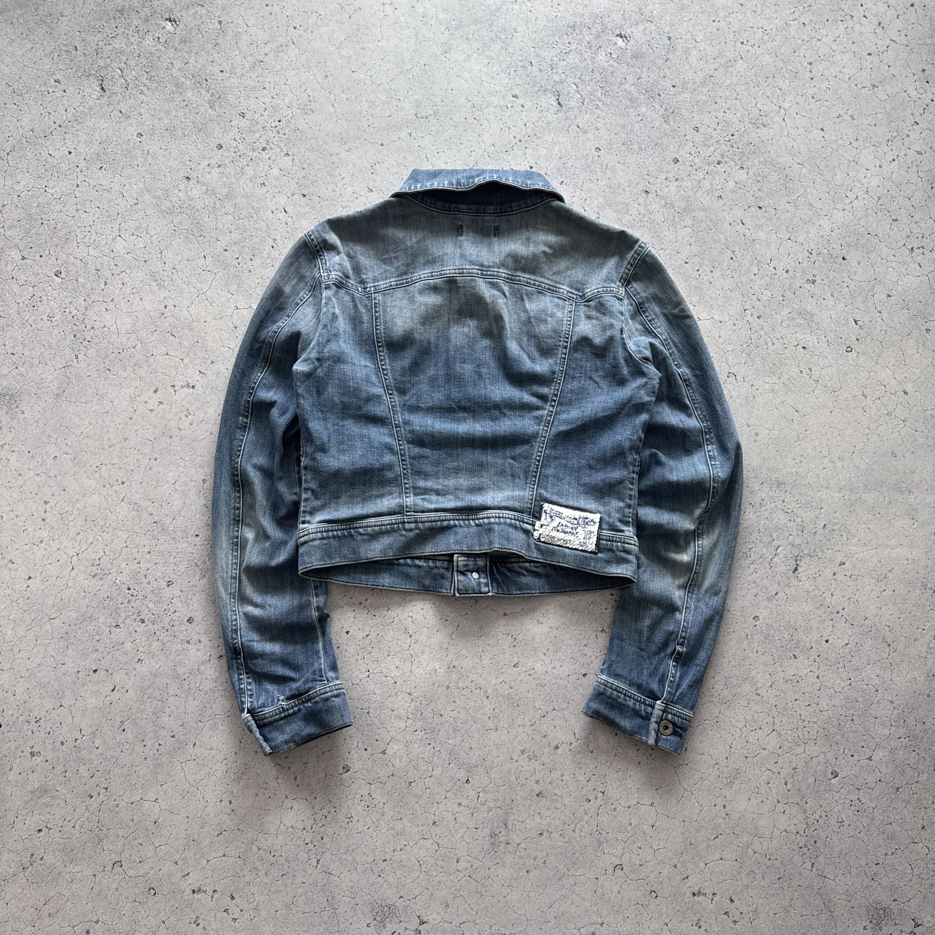 Diesel Diesel Denim Jacket Button Up Vintage Cropped Y2K Size L Size M / US 6-8 / IT 42-44 - 13 Thumbnail