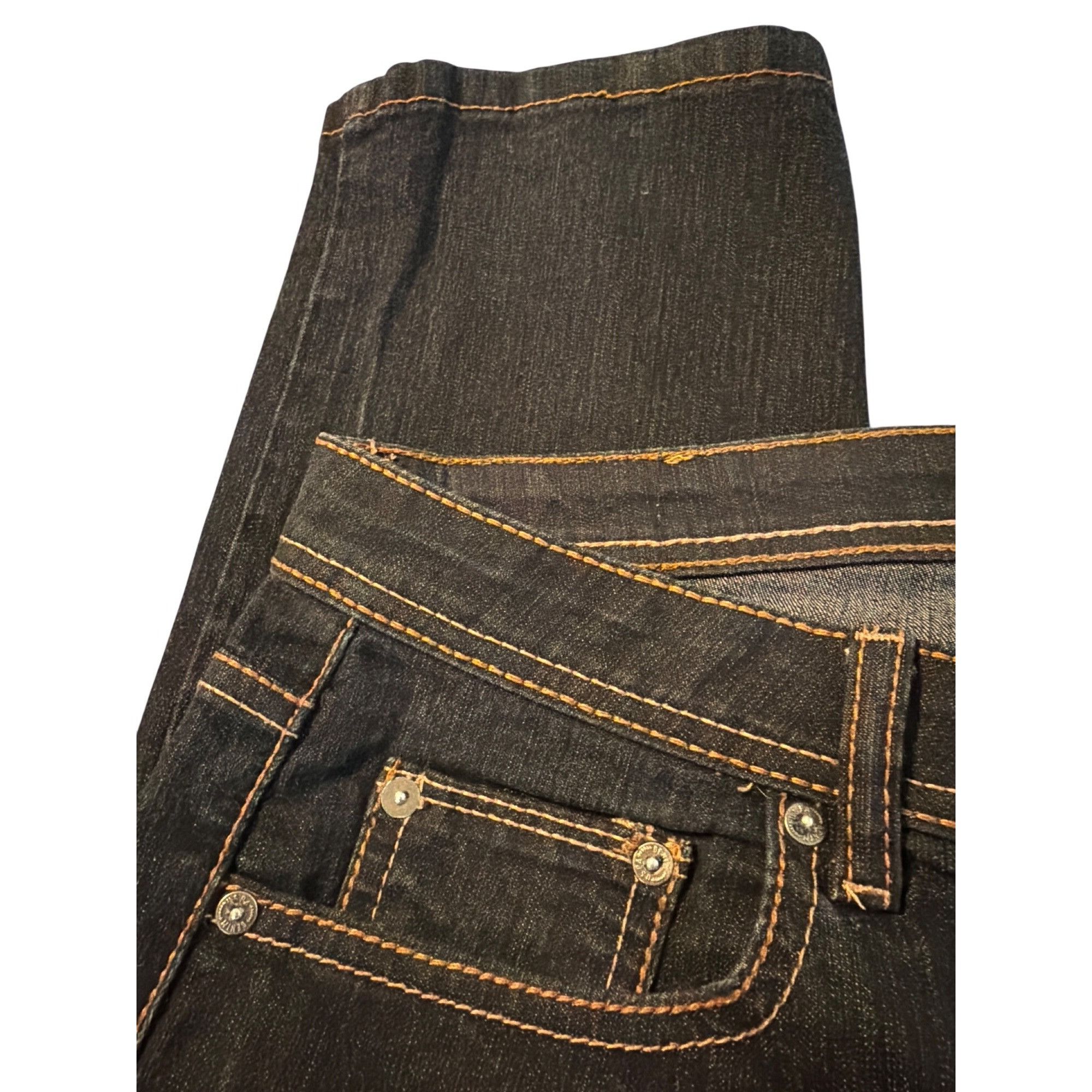 U.S. Polo Assn. US Polo Assn Straight Dark Wash Blue Denim Jeans Yellow Stit Size 30" / US 8 / IT 44 - 2 Thumbnail