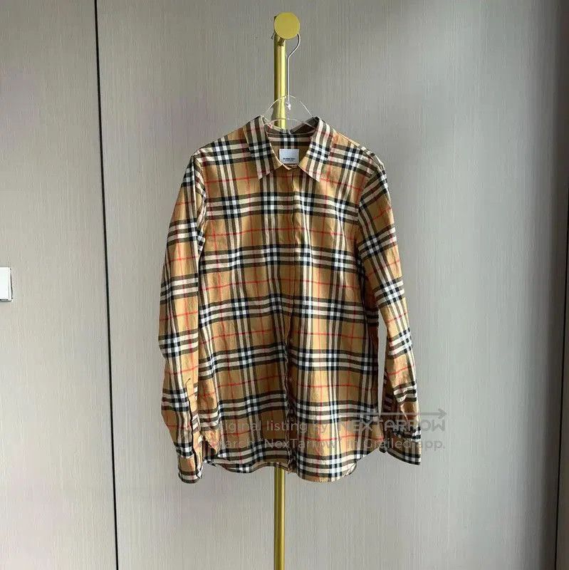 Burberry Burberry Khaki Cotton Shirt for Women. Size XXS / US 00 / IT 34 - 1 Thumbnail
