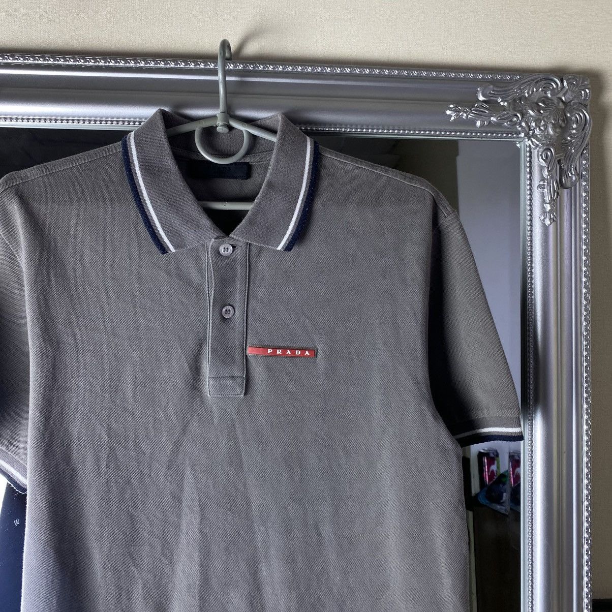 Prada Prada Polo T-Shirt Red Tab Size US M / EU 48-50 / 2 - 2 Thumbnail