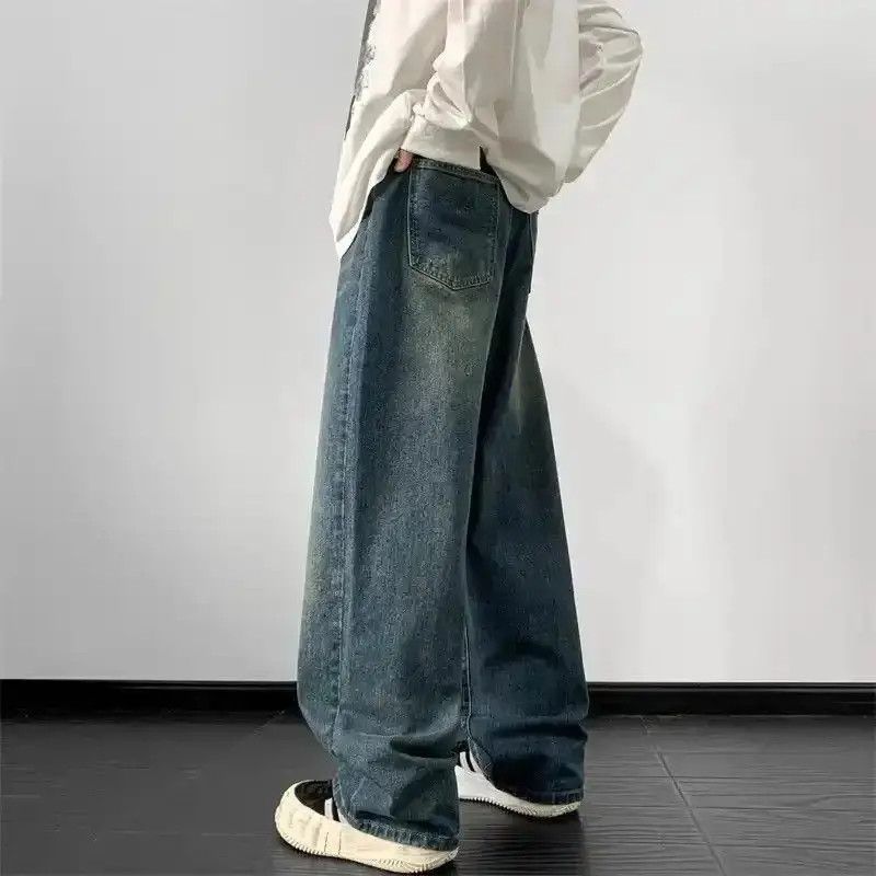 Japanese Brand Straight Denim Pants Harajuku Size US 34 / EU 50 - 3 Thumbnail