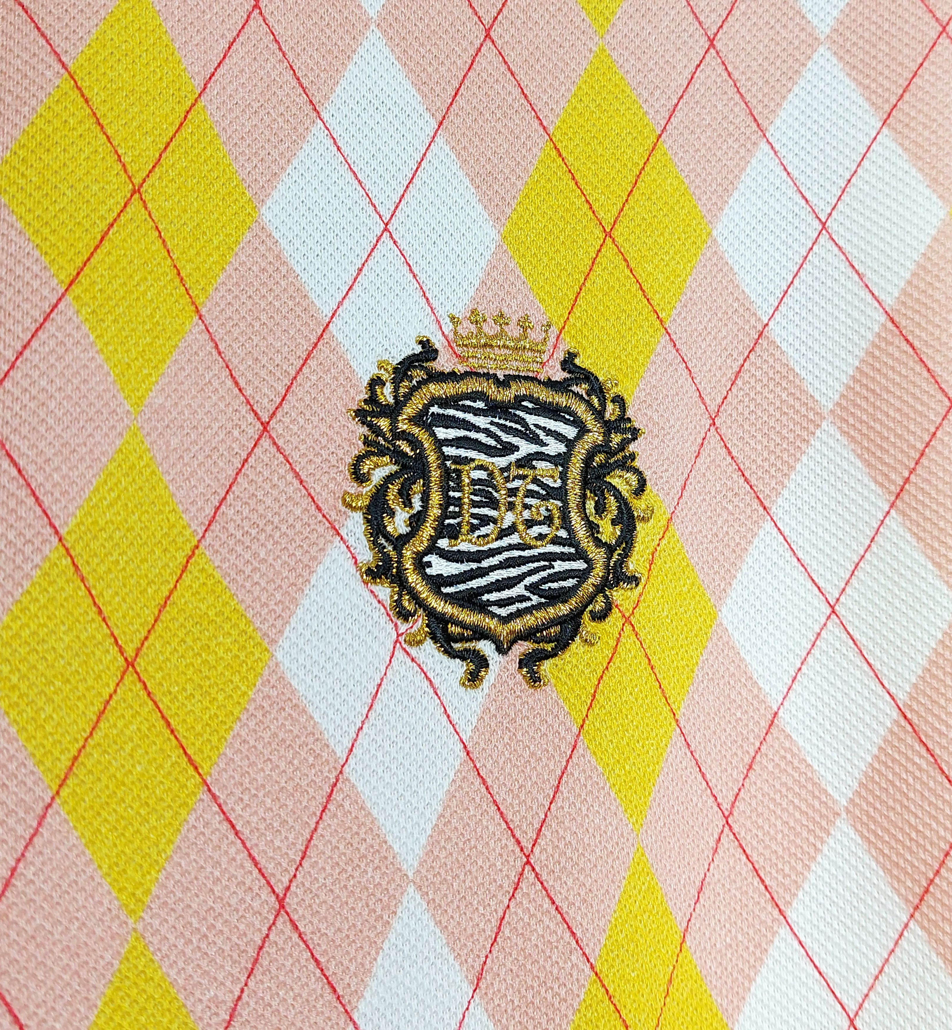 DENIM TEARS intarsia zebra crest polo shirt - multi XXL Size US XXL / EU 58 / 5 - 7 Thumbnail