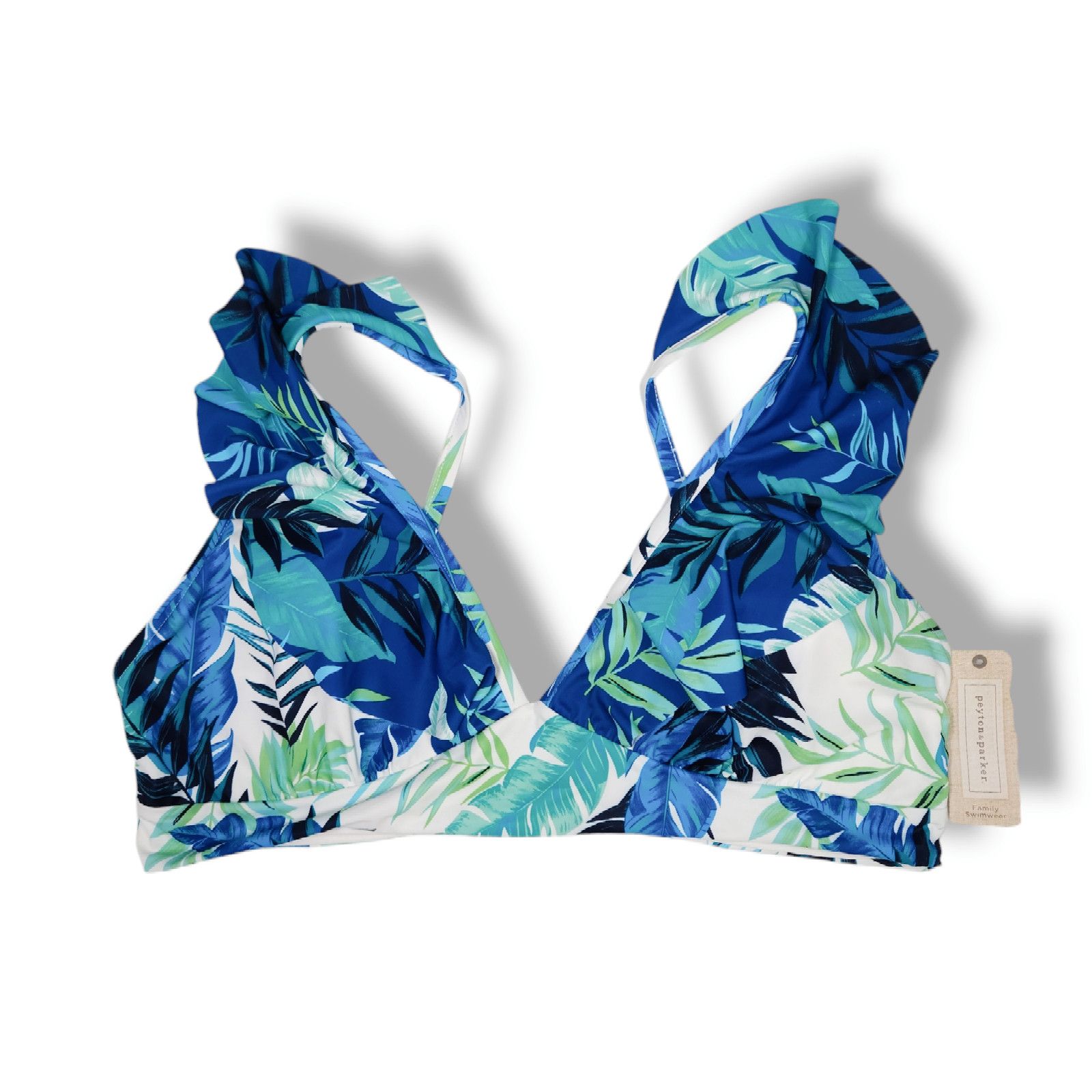 Other NWT Peyton & Parker Ruffle Bikini Swim Top Sz 2XL Blue Size ONE SIZE - 1 Thumbnail