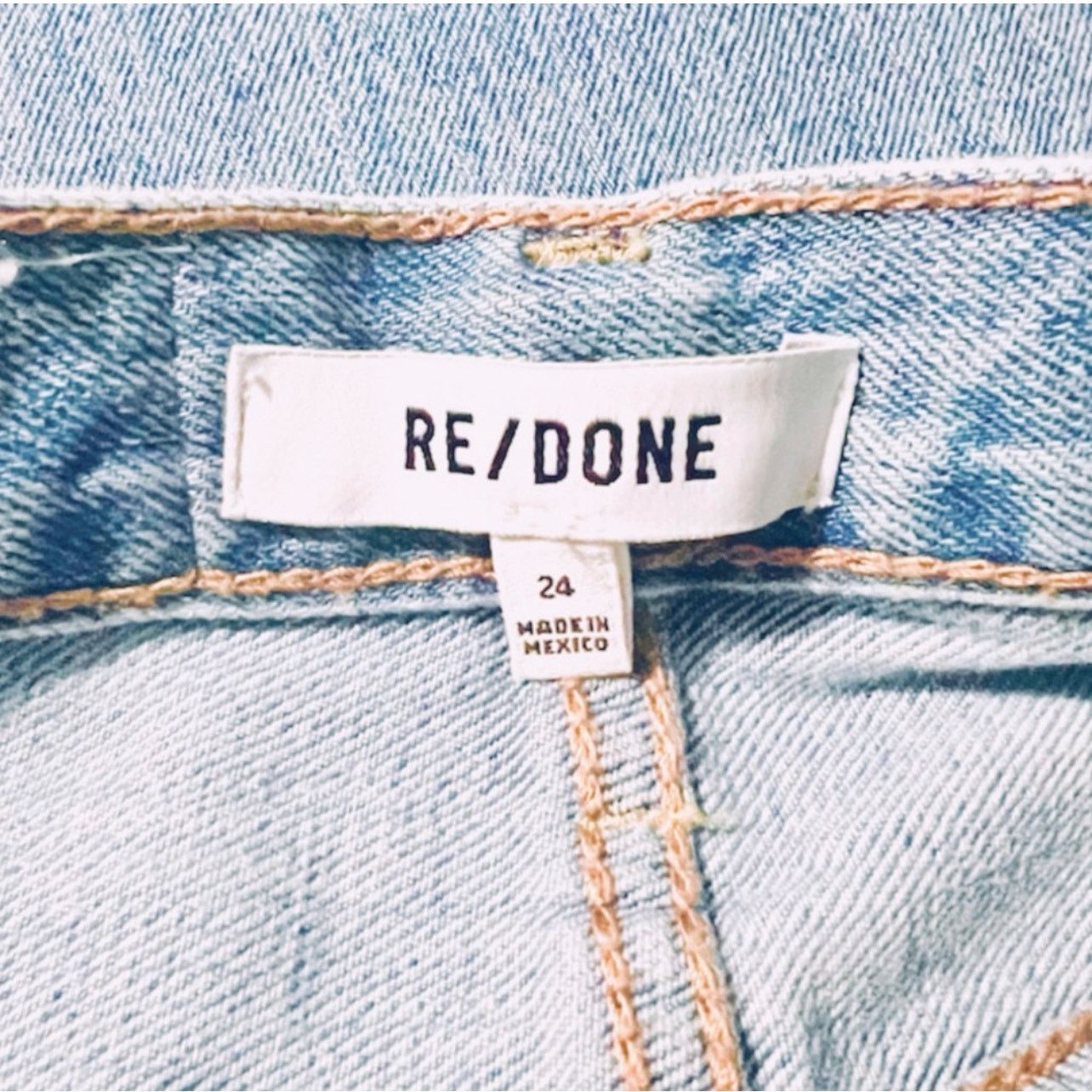 RE/DONE RE/DONE Hight Waist Wide-Leg Blue Jeans | Size 24 Size 25" / US 0 / IT 36 - 2 Thumbnail