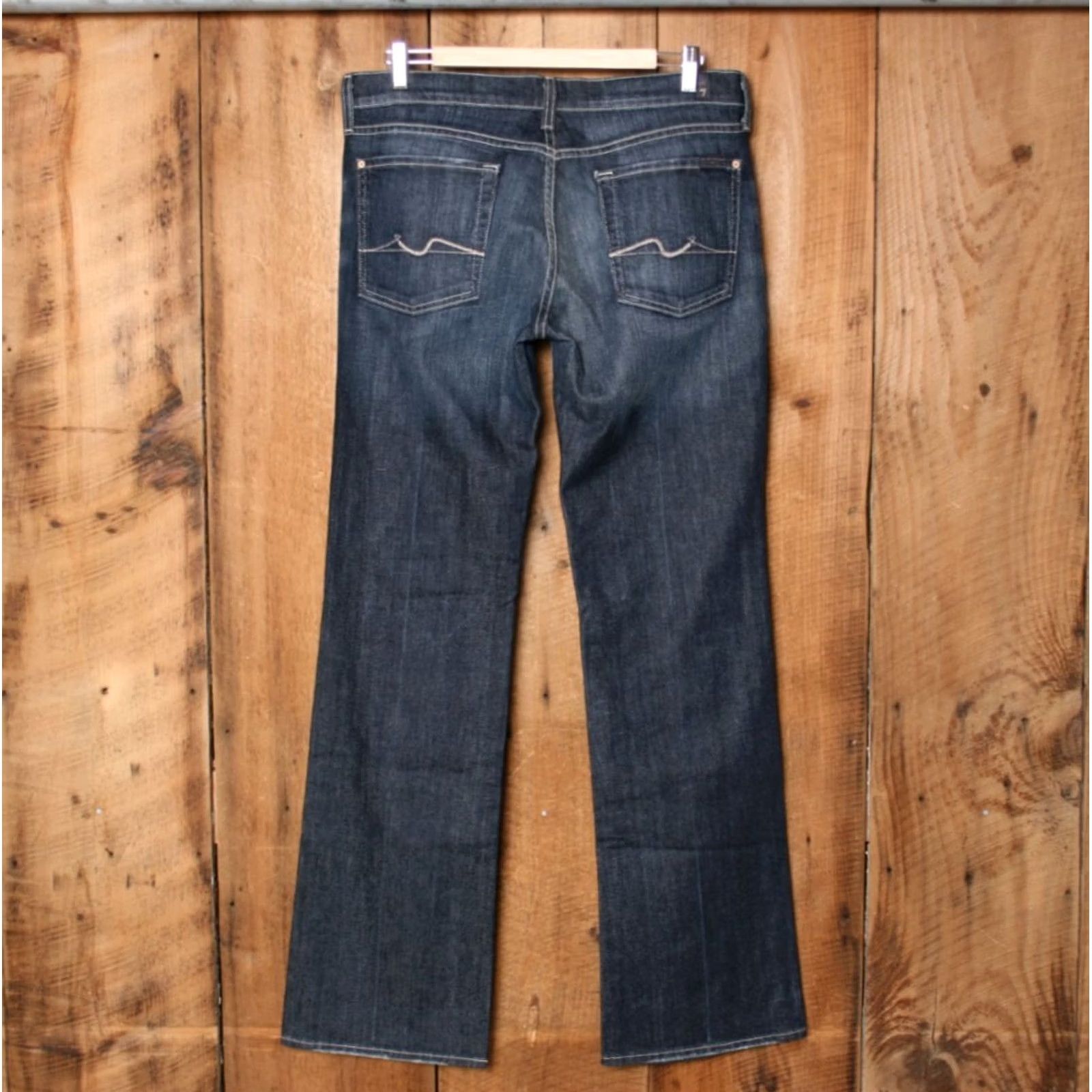 7 For All Mankind 7 FOR ALL MANKIND Bootcut Denim Jeans Blue Women's Sz. 32 Regular Inseam 34.5 in 5-Pocket USA Made Size 24" / US 00 / IT 34 - 5 Thumbnail