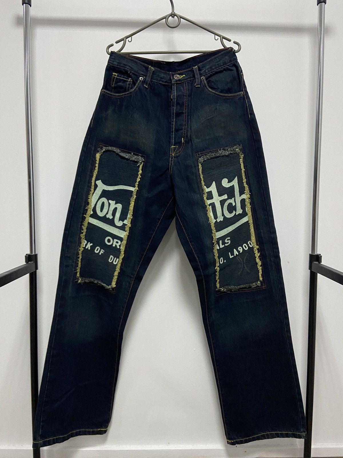 Vintage × Von Dutch Von Dutch Vintage Selvedge Y2K Skate Big Logo Size US 34 / EU 50 - 1 Thumbnail