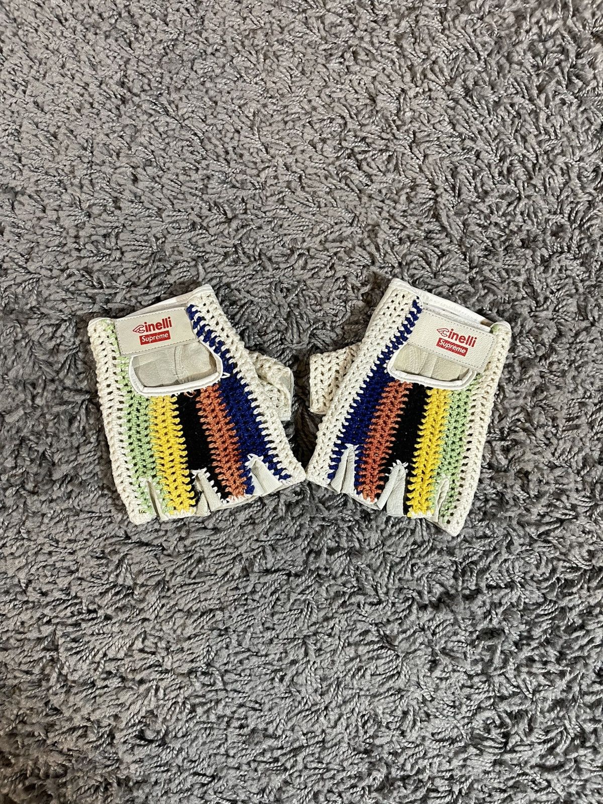 2011FW Supreme x Cinelli Cycling Gloves White