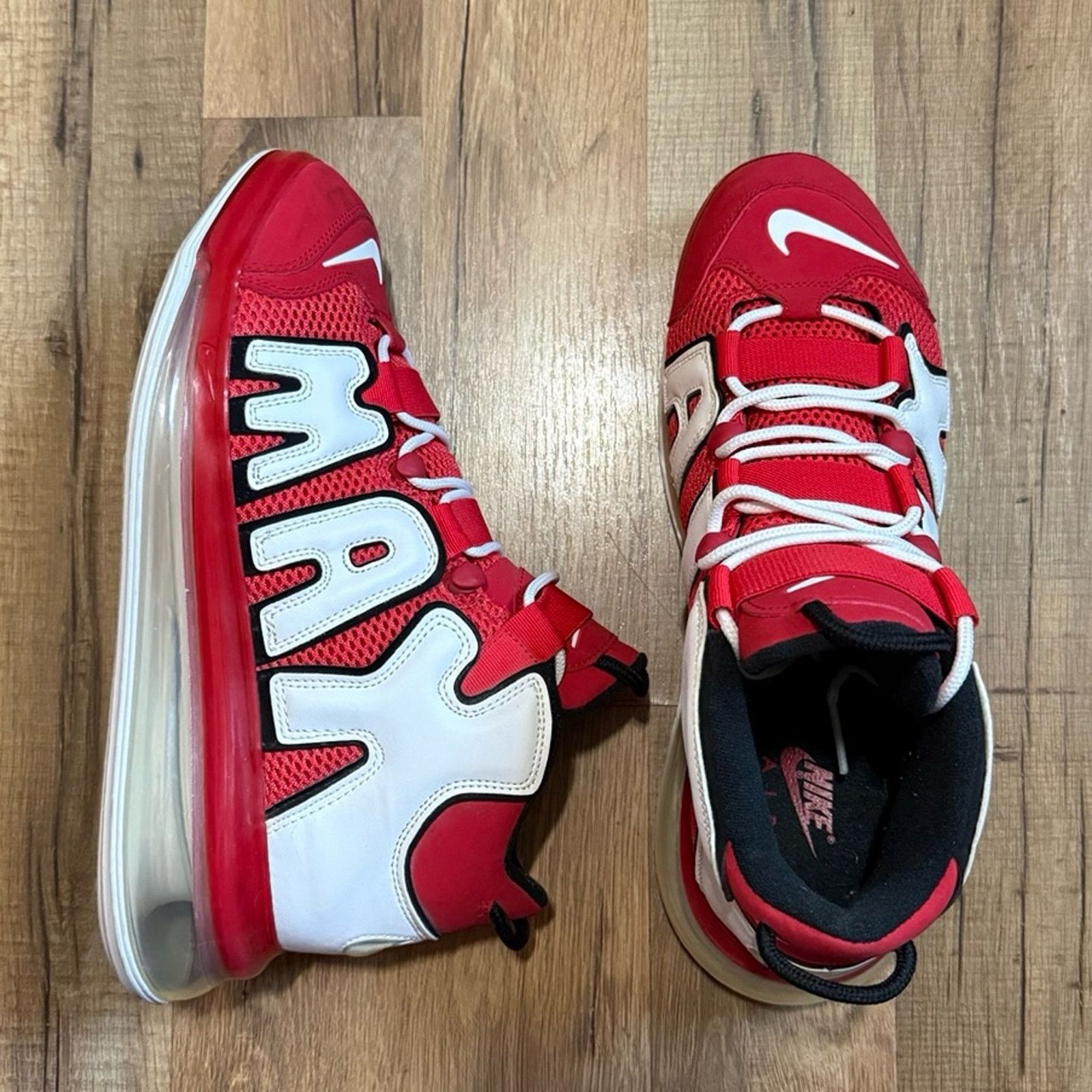 Nike Nike Air More Uptempo 720 QS 2 Varsity Red Size US 11 / EU 44 - 2 Thumbnail