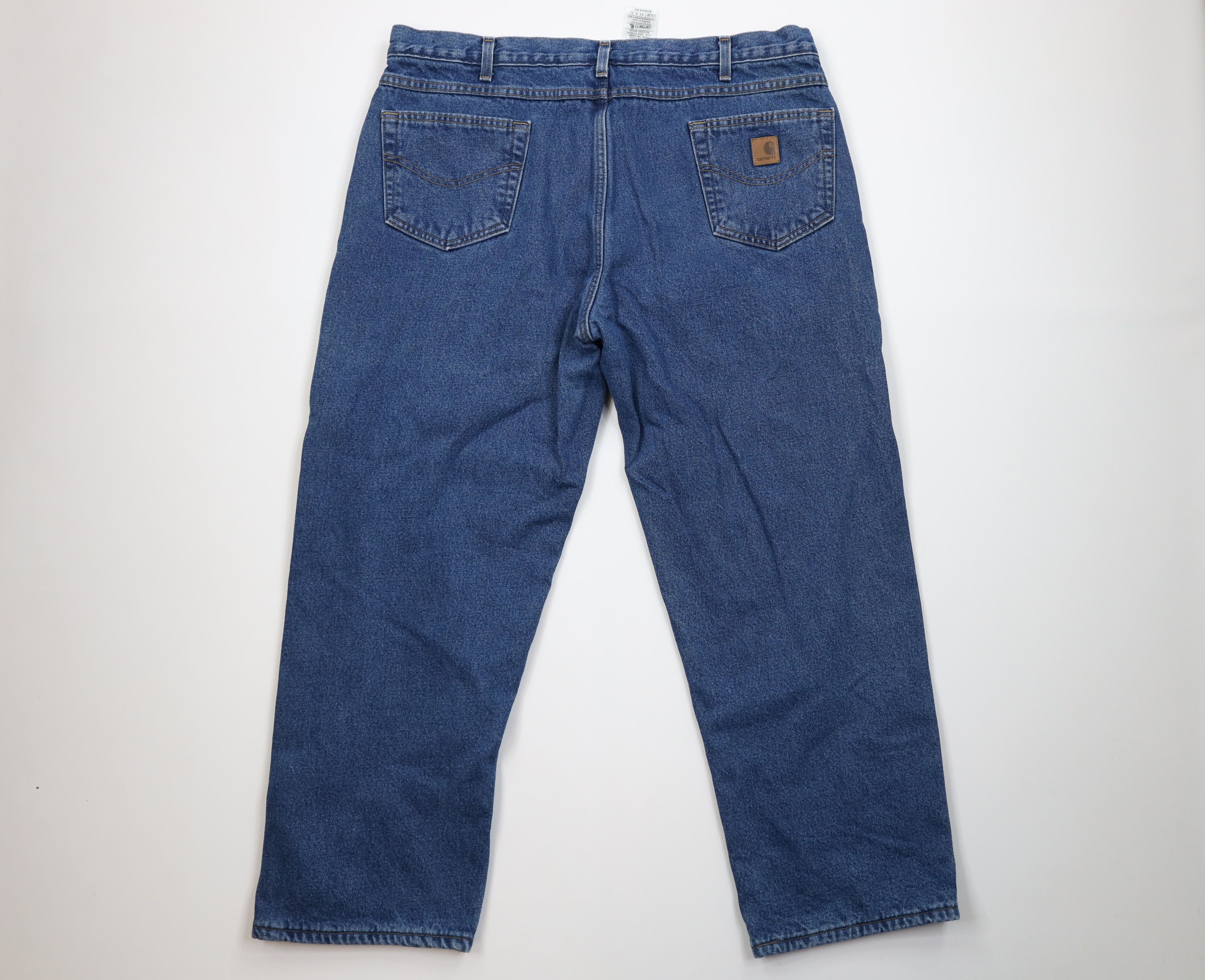 Carhartt Vintage Carhartt Fit Fleece Lined Wide Leg Denim Jeans Size US 42 / EU 58 - 11 Thumbnail
