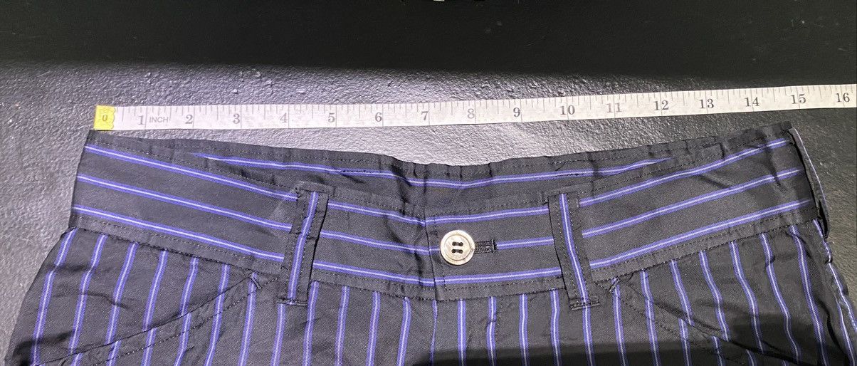 Comme des Garcons × Tricot Comme des Garcons SS03 Tricot neon stripe 100% cupro wide leg pants Size 30" / US 8 / IT 44 - 14 Thumbnail