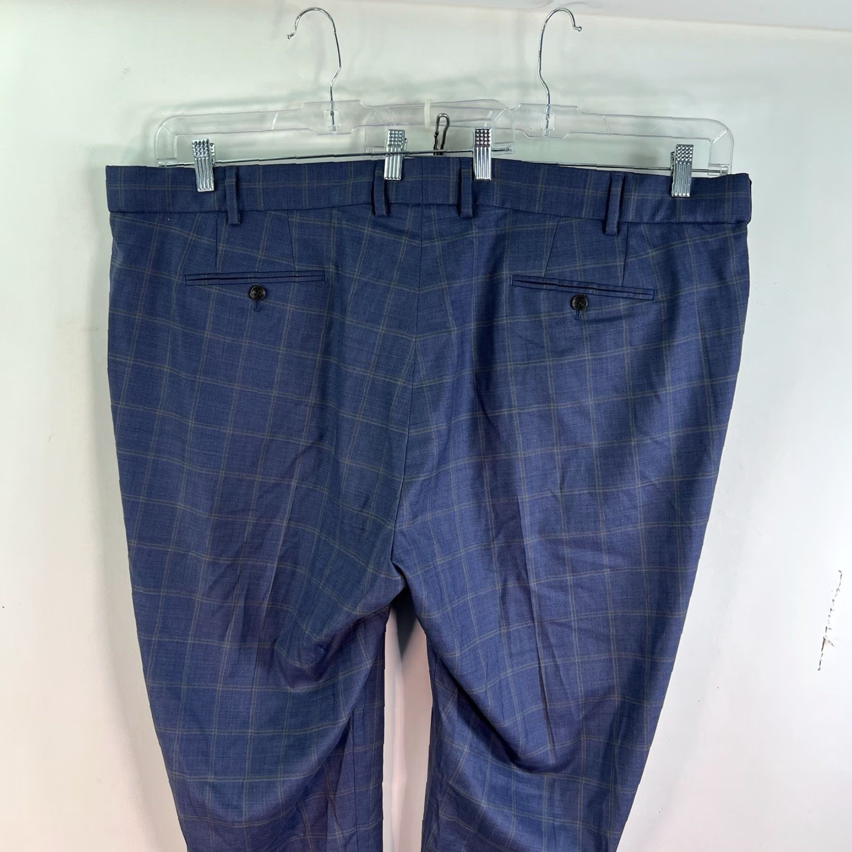 Bonobos VINTAGE Bonobos Dress Pants Mens 48 Wool Blend Check City Formal Straight Fall Winter Size US 32 / EU 48 - 7 Thumbnail