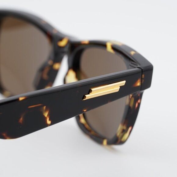 Bottega Veneta Bottega Veneta BV1120S 002 Sunglasses Havana Square Frame Size ONE SIZE - 9 Thumbnail