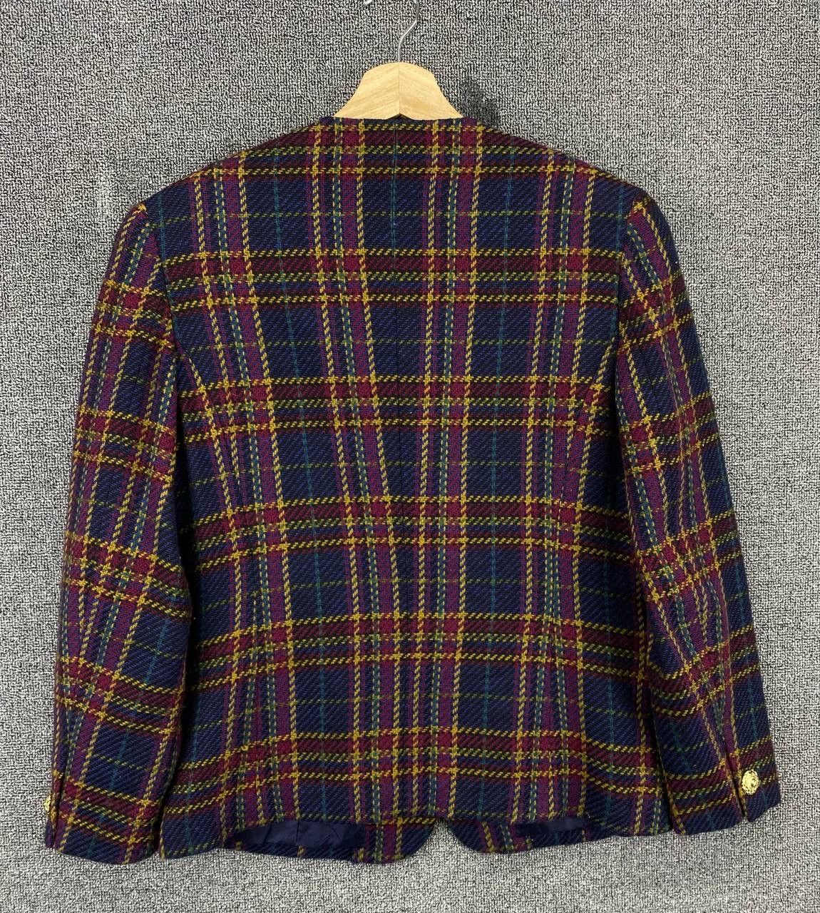 Burberry Vintage Burberry Shadow Plaids Wool Coat Cardigan Jacket Size S / US 4 / IT 40 - 10 Thumbnail