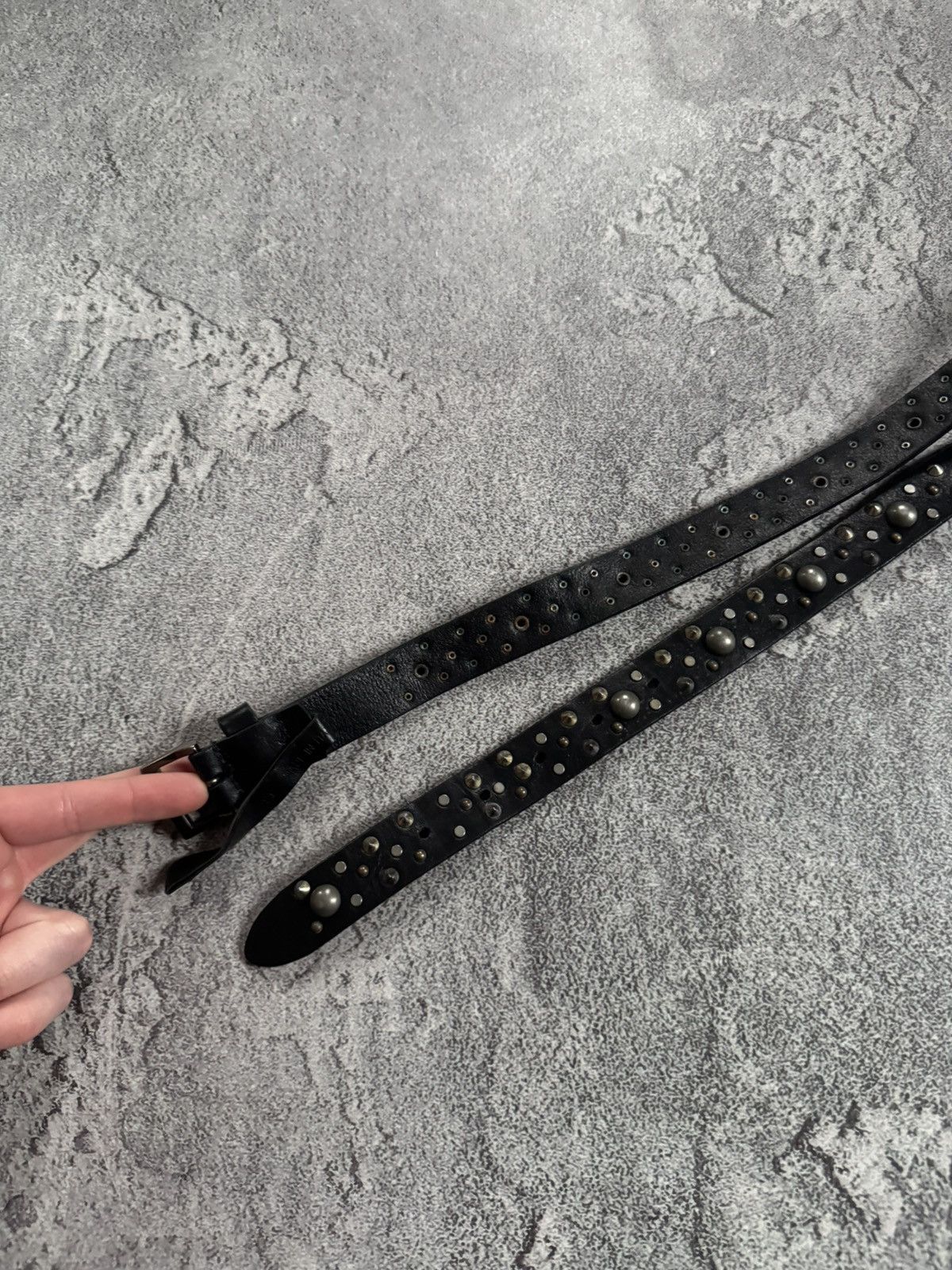 The Kooples The Kooples leather rhinestones biker y2k avantgarde belt Size ONE SIZE - 6 Thumbnail