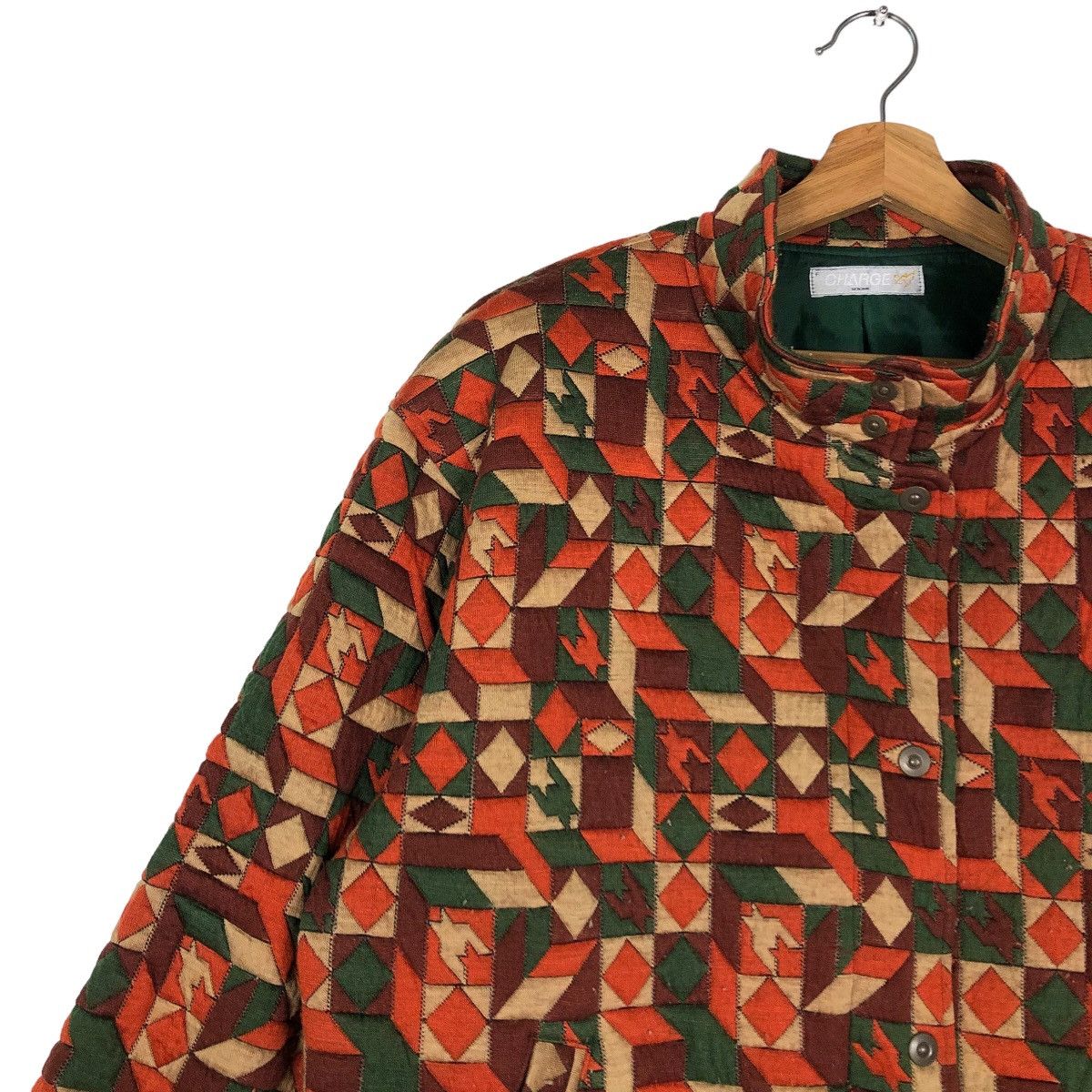 Japanese Brand 🔥90’s Bomber Jacket Quilted Tartan Design Charger Japan Size US M / EU 48-50 / 2 - 7 Thumbnail