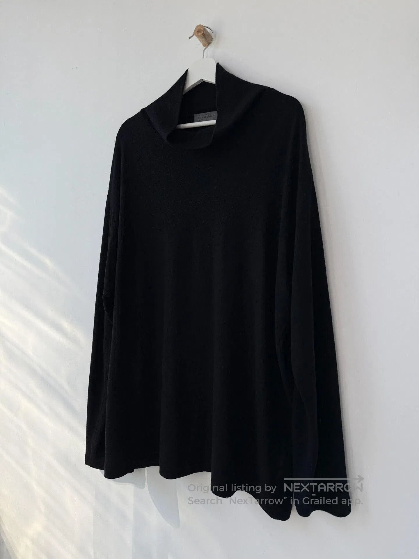 Yohji Yamamoto black wool turtleneck top by yohji yamamoto. Size US XXL / EU 58 / 5 - 3 Thumbnail