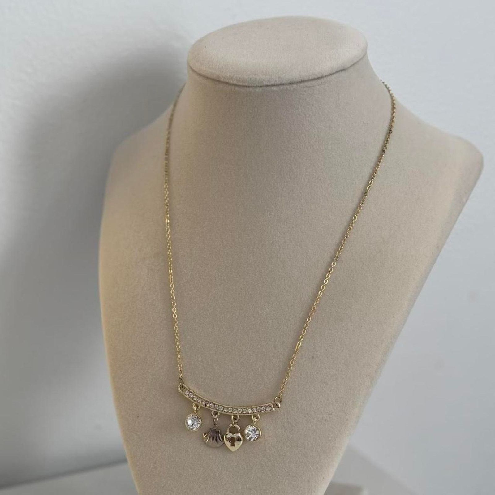 Other Gold Charm Necklace Dainty Pendant Charms Layering Size ONE SIZE - 3 Thumbnail