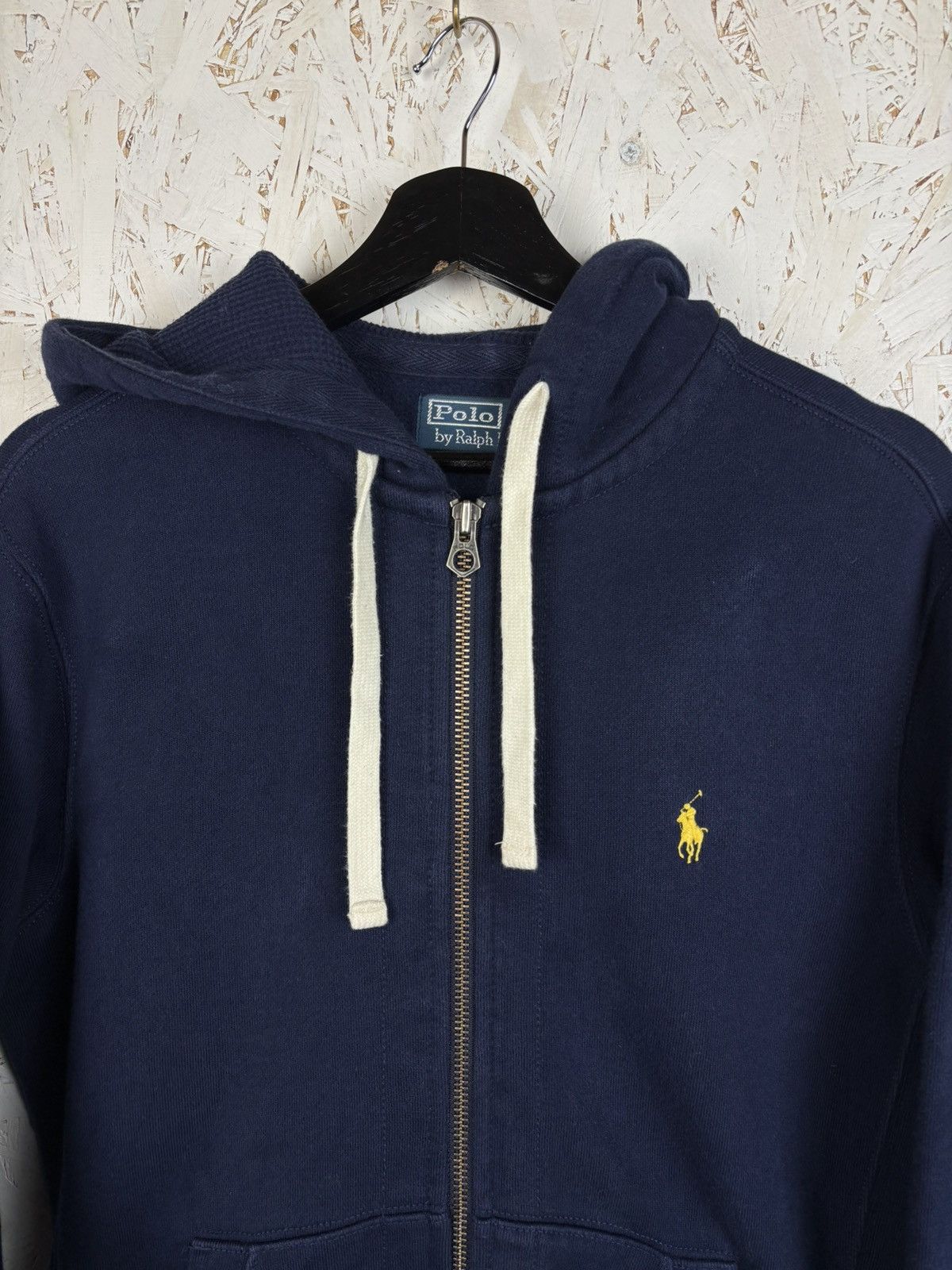 Polo Ralph Lauren Vintage Polo By Ralph Lauren Zip Hoodie Blue / Yellow Pony S Size US S / EU 44-46 / 1 - 2 Thumbnail