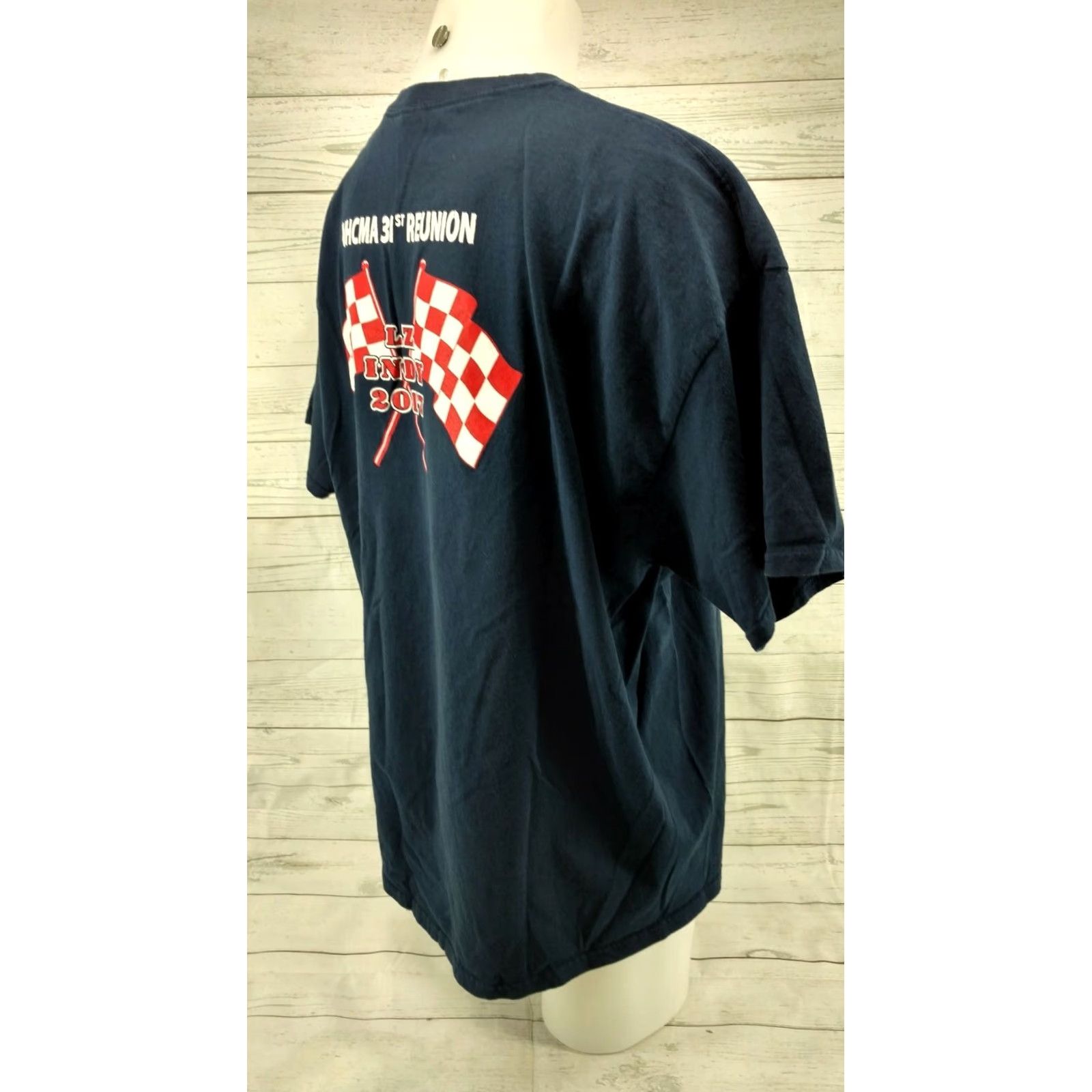 Gildan Vietnam Helicopter Crew Member Association T-Shirt Sz 3XL 2017 INDY LZ Mens Graphic Tee Blue 3XL Size US XXL / EU 58 / 5 - 6 Thumbnail