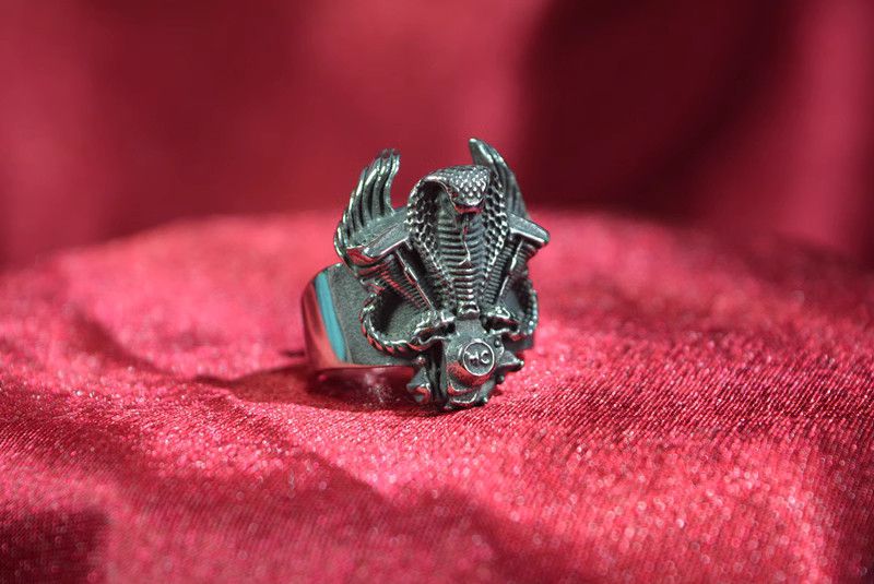 Jewelry Viper engine Matchless Jewelry Rings Chrome Ring (Size 7-13) Size ONE SIZE - 3 Thumbnail