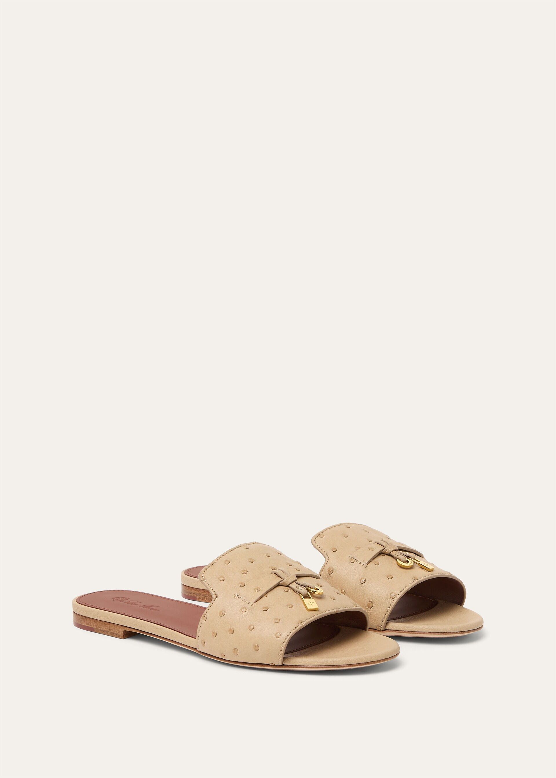 Loro Piana os11x0326 FAL0468 Summer Charms Sandals in Orix/Sun Gold Size US 9 / IT 39 - 2 Thumbnail
