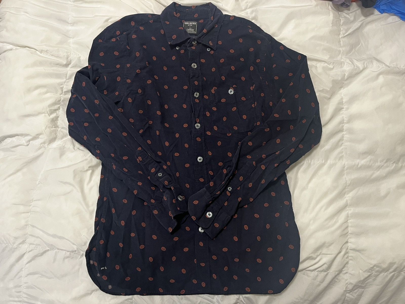 Todd Snyder 100% cotton rose peddle button down Size US S / EU 44-46 / 1 - 1 Thumbnail