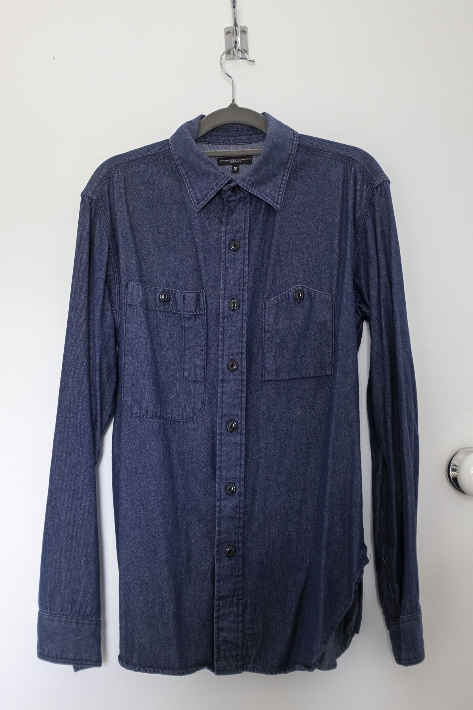 Engineered Garments Engineered Garments Light Weight Denim Work Shirt Size US S / EU 44-46 / 1 - 2 Thumbnail
