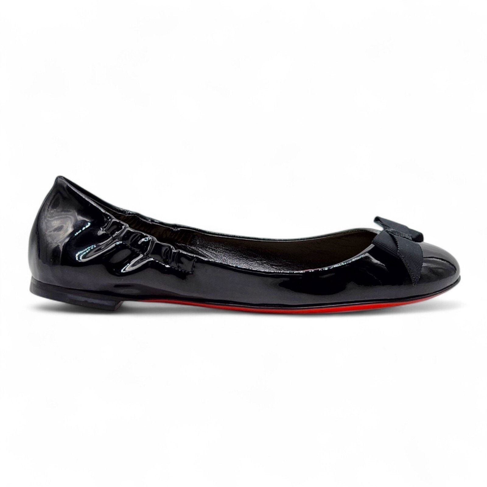 Christian Louboutin Gloriana Flat Patent Leather Ballet Flats Black EU 35 US 5 Size US 5 / IT 35 - 3 Thumbnail