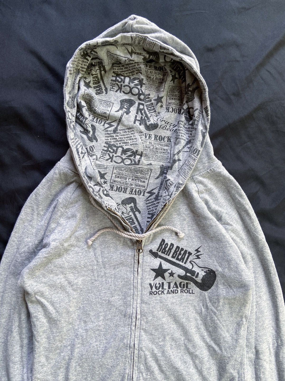 Isamu Katayama Backlash JAPANESE LOVE ROCK REVERSIBLE ZIP HOODIE Size US S / EU 44-46 / 1 - 5 Thumbnail