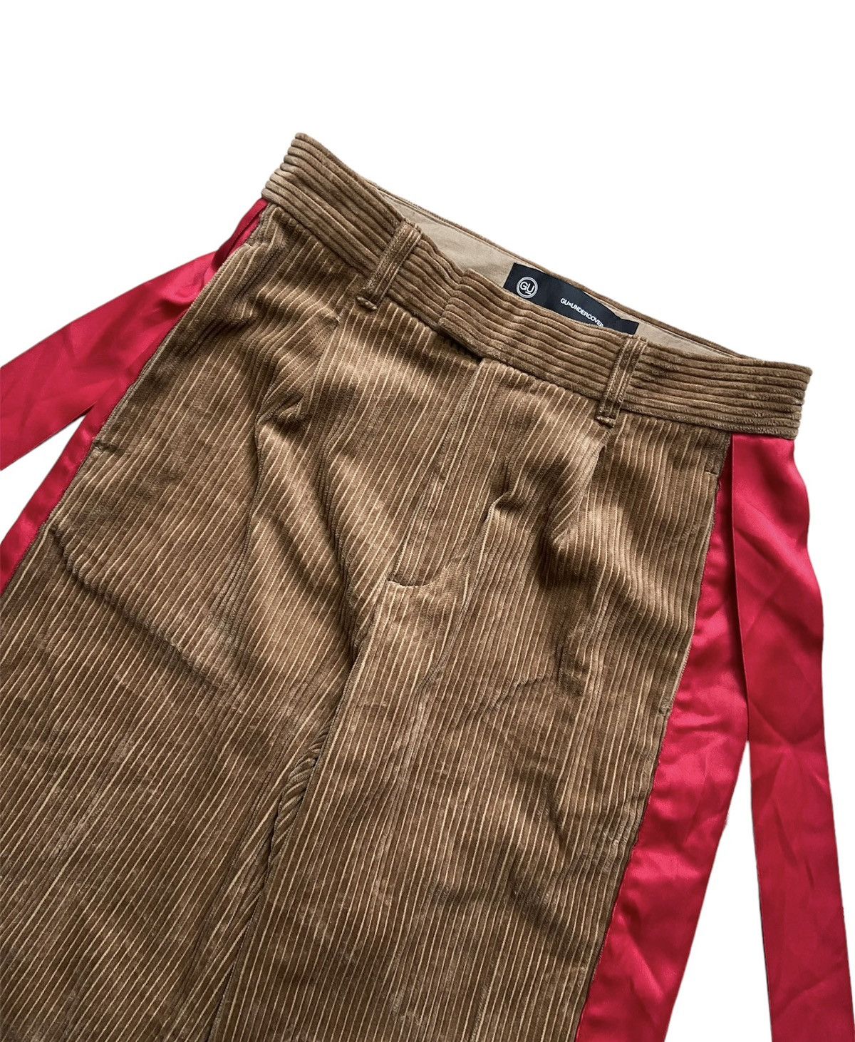 Undercover Fall Winter 2021 Undercover x GU Pleated Corduroy Wide Pants Size US 29 - 3 Thumbnail