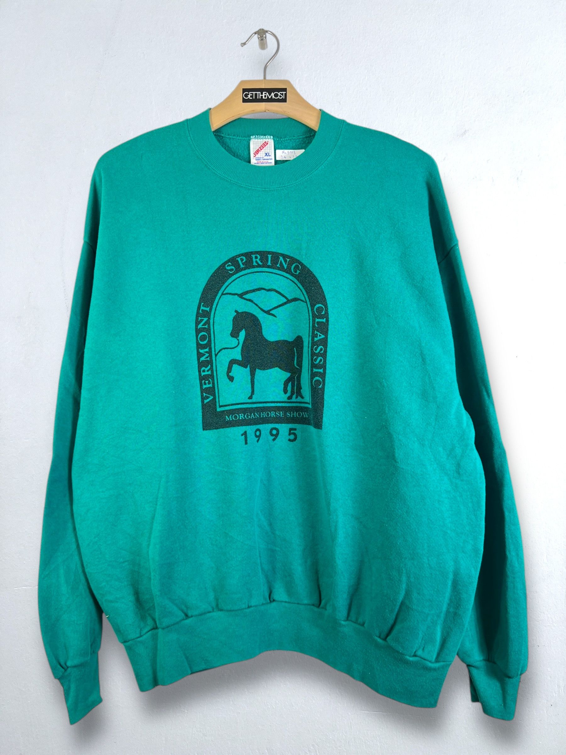 Vintage No.5118 VTG 90s Morgan Horse Show Graphic Sweatshirt (XL) Size US XL / EU 56 / 4 - 1 Thumbnail